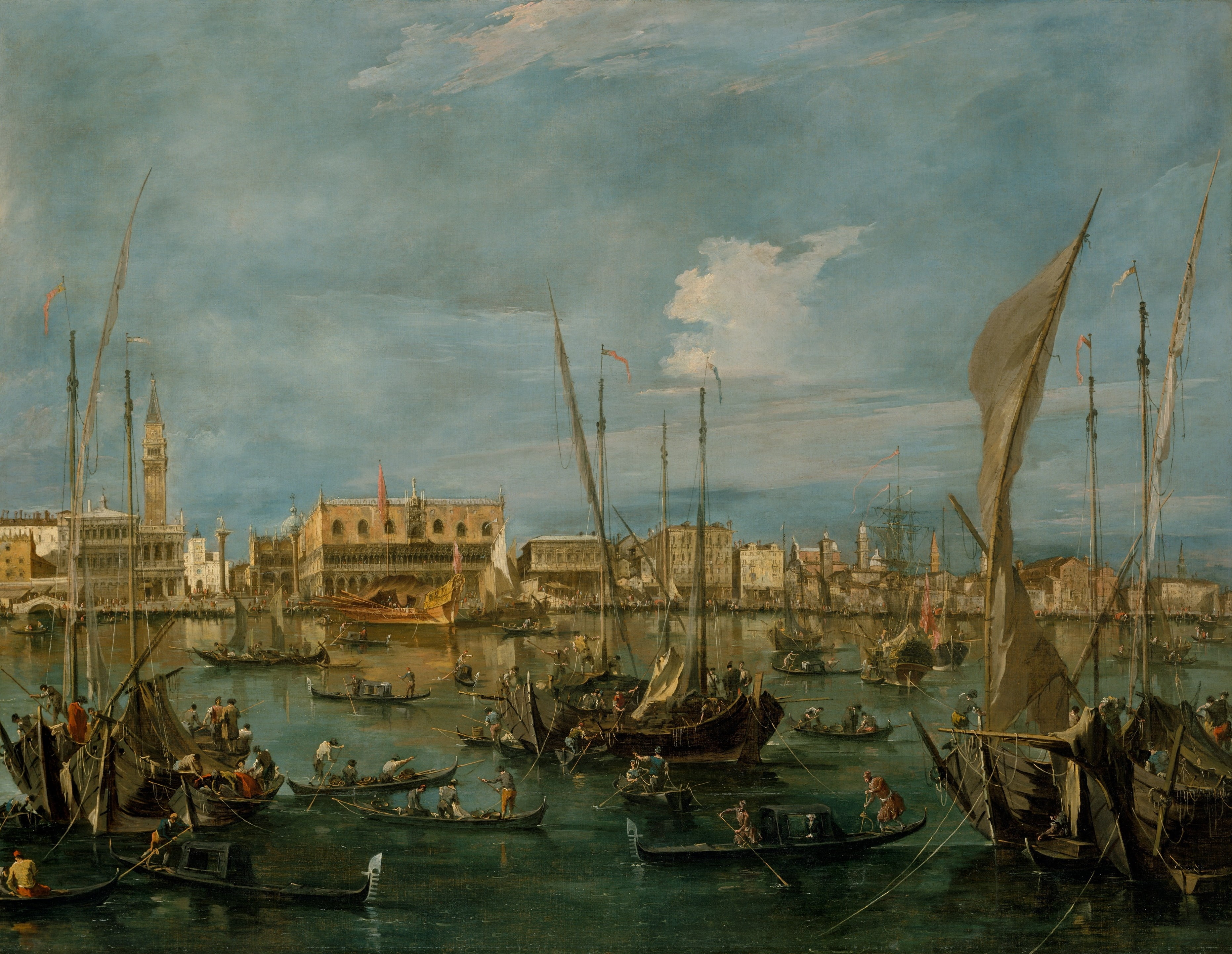 architecture, harbor, gondola, transportation, smoke - physical structure, reflection, oil, travel Locations, old, nature, sky, history, cloud - sky, travel, HD Wallpaper