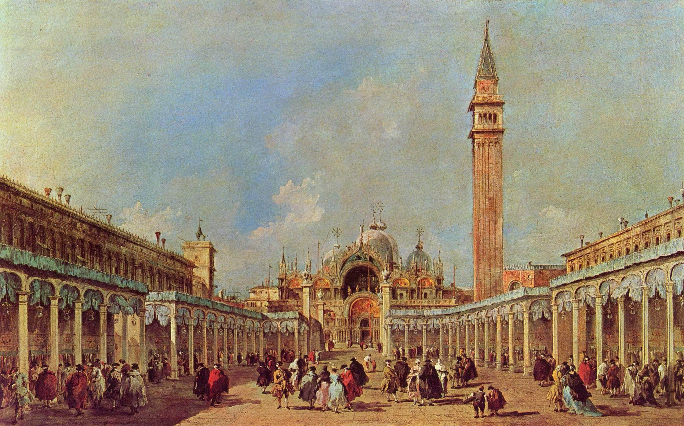 women, history, architecture, men, travel, marco, building, group of people, outdoors, san, picture, crowd, festival, Italy, Francesco Guardi, large group of people, HD Wallpaper