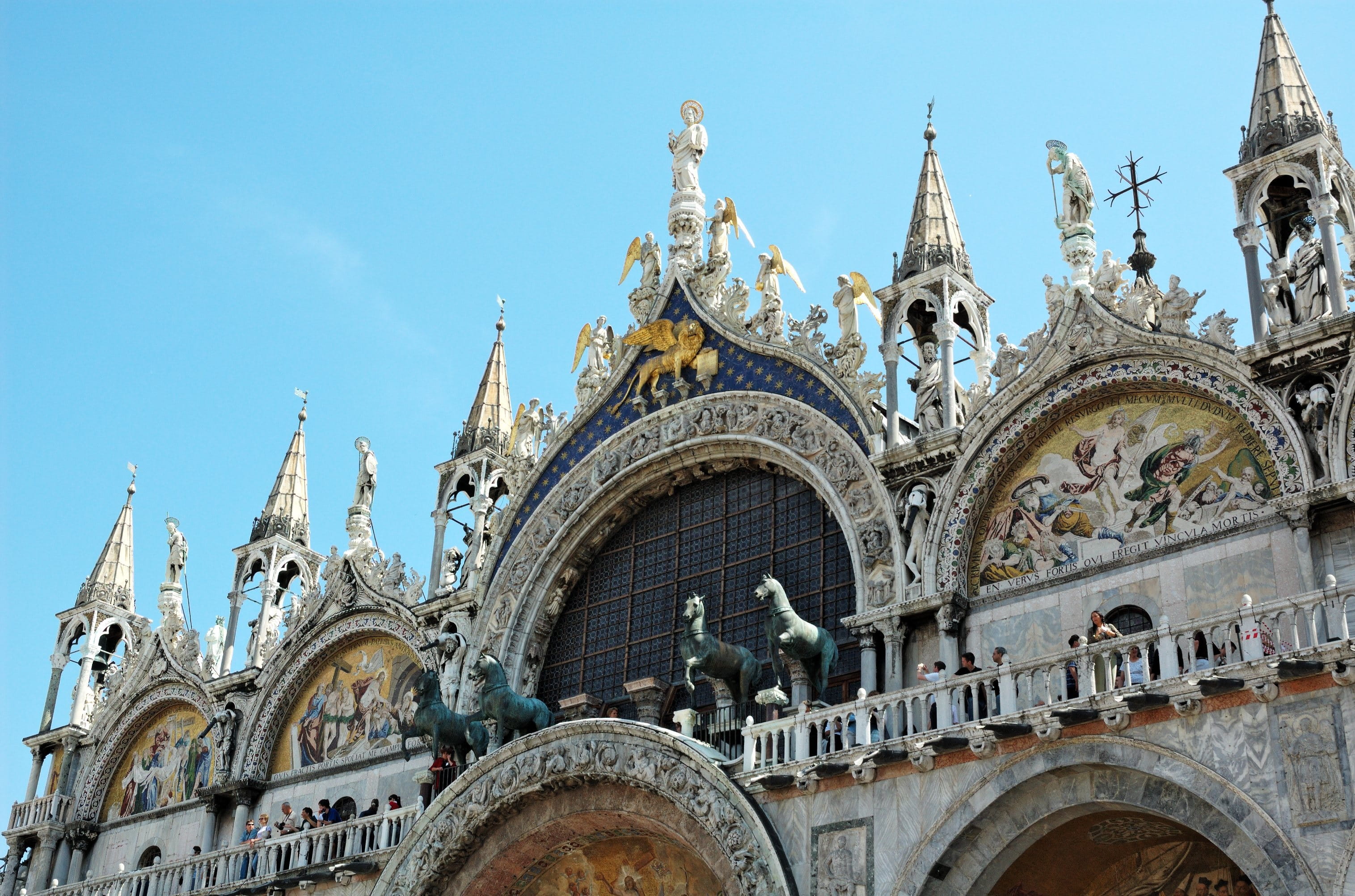 cathedral, history, architecture, basilica, venice, sky, outdoors, building exterior, travel destinations, landmark, arch, gothic style, ornate, famous, HD Wallpaper