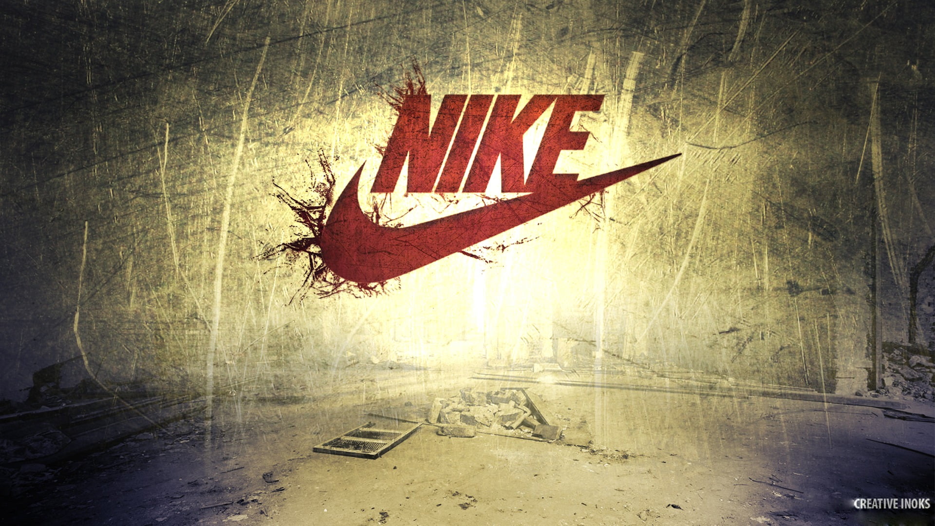 scratches, no People, nature, grunge, red, logo, representation, 1080P, textured, brand, old, sign, weathered, day, symbol, creativity, run-Down, digital, HD Wallpaper