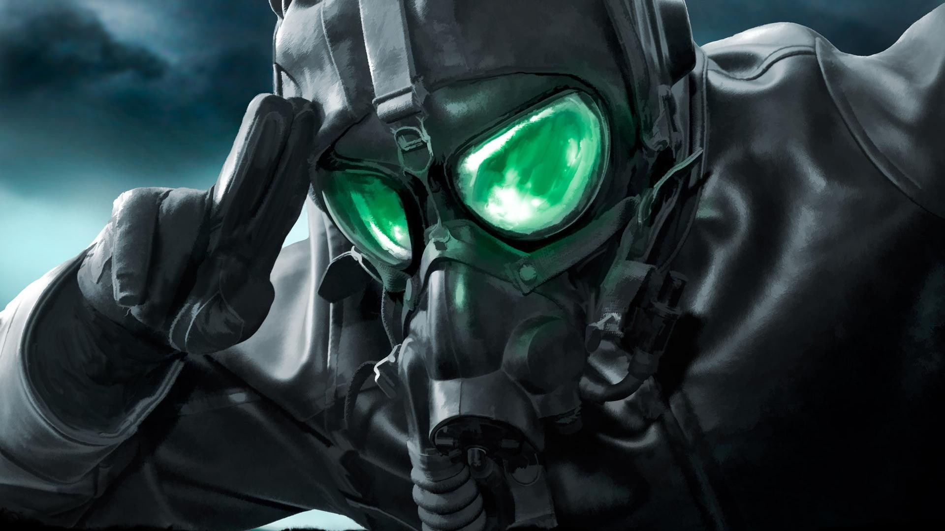leather jacket, gas mask, romance of the Apocalypse, 1080P, glasses, pilot, art, romantically apocalyptic, comic, HD Wallpaper