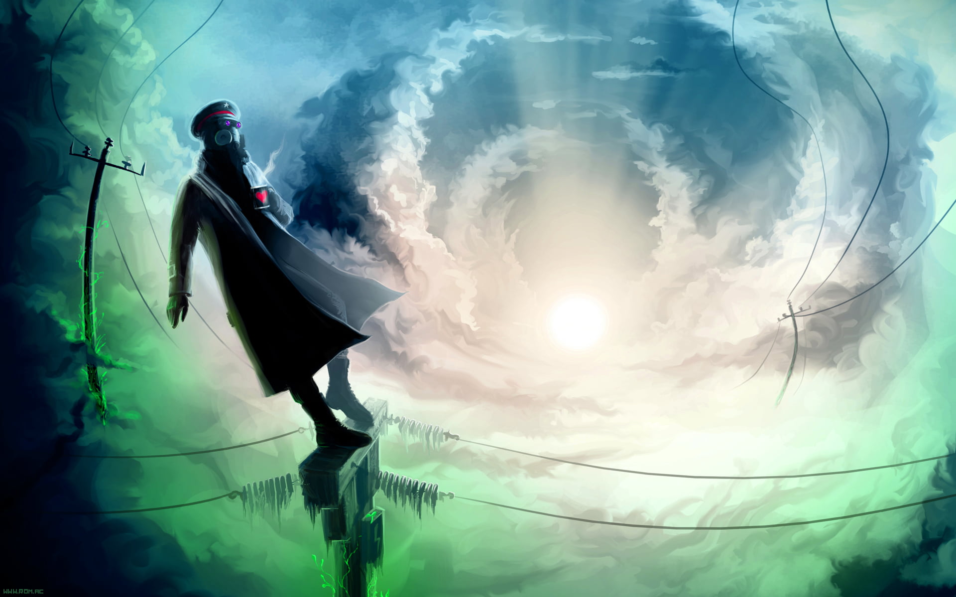 Romantically Apocalyptic, 1080P, Captain, The sky, `alexiuss, Romance Of The Apocalypse, HD Wallpaper
