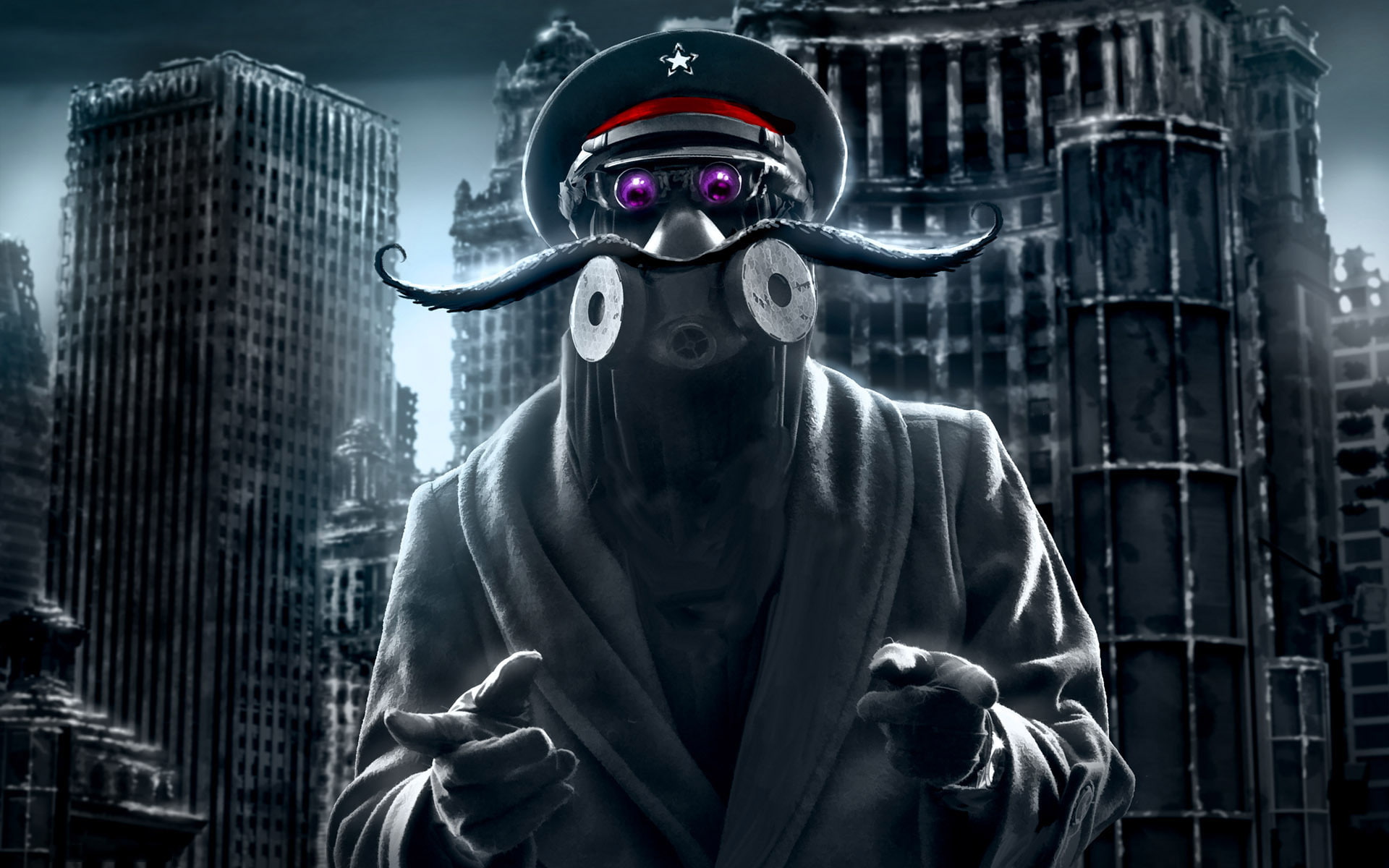 MOUSTACHE POWERS, ROMANTICALLY APOCALYPTIC, ALEXIUSS, ROMANCE OF THE APOCALYPSE, 1080P, ART, HD Wallpaper