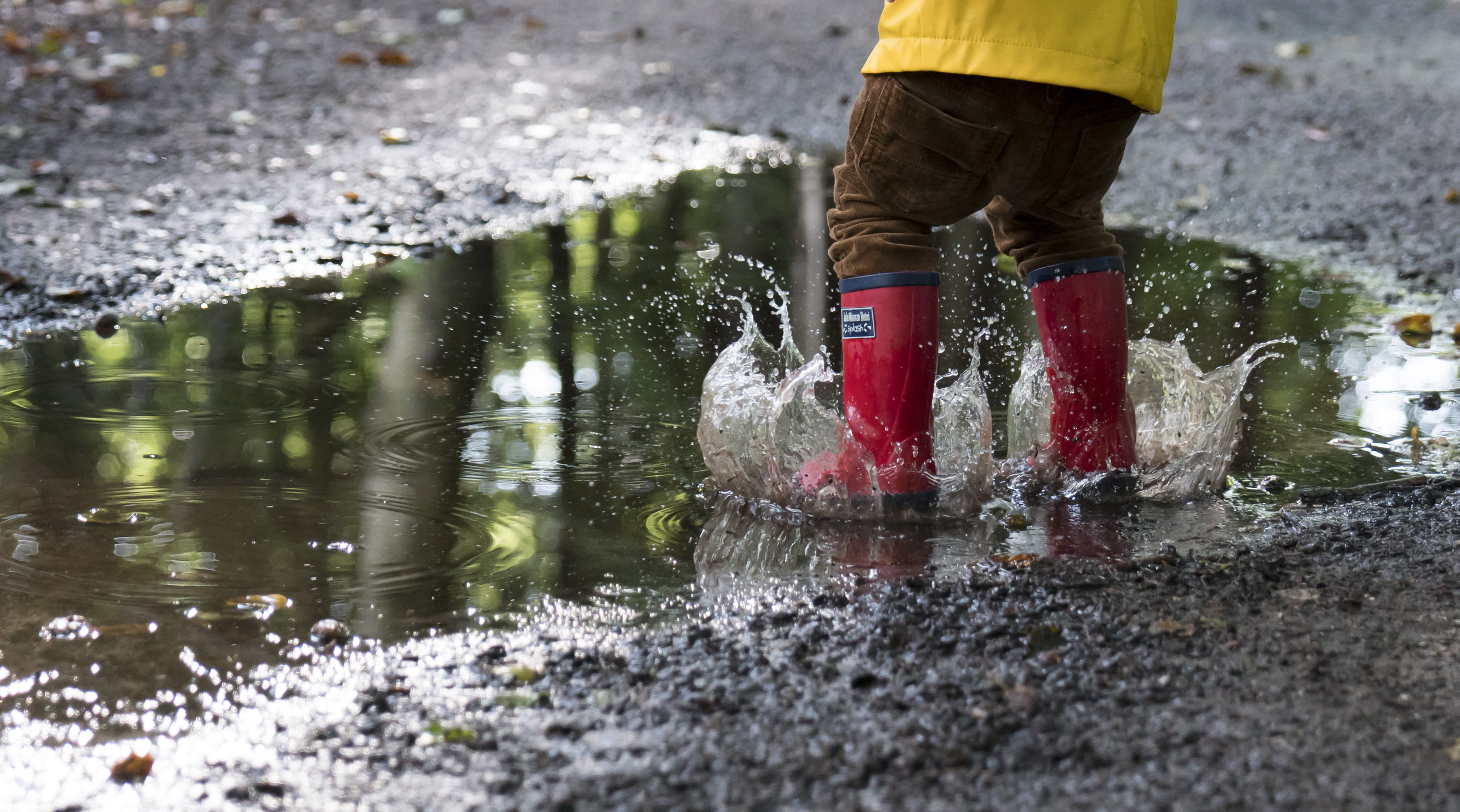 water, boots, human body part, shoe, black, body part, splash, rainy season, low section, motion, wearing, boot, human limb, real people, human leg, person, HD Wallpaper