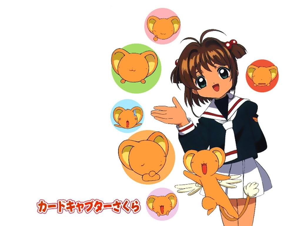 Cardcaptors, captor, Sakura, hd, art, cardcaptor, anime, 480P, card, kero, HD Wallpaper