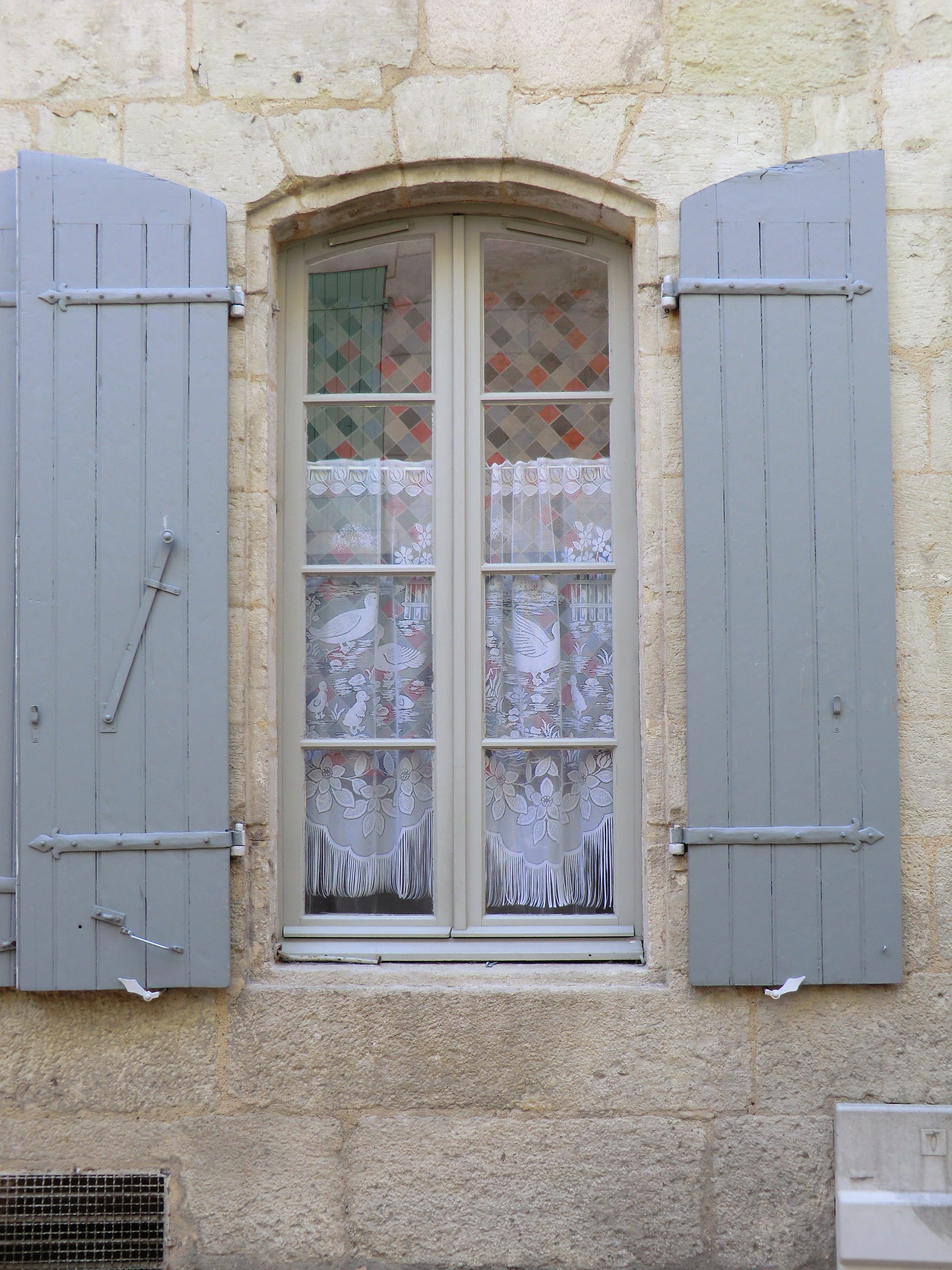protection, building Exterior, shutters, french, wood - material, French, built Structure, wall - Building Feature, window frame, residential district, Phone HD Wallpaper
