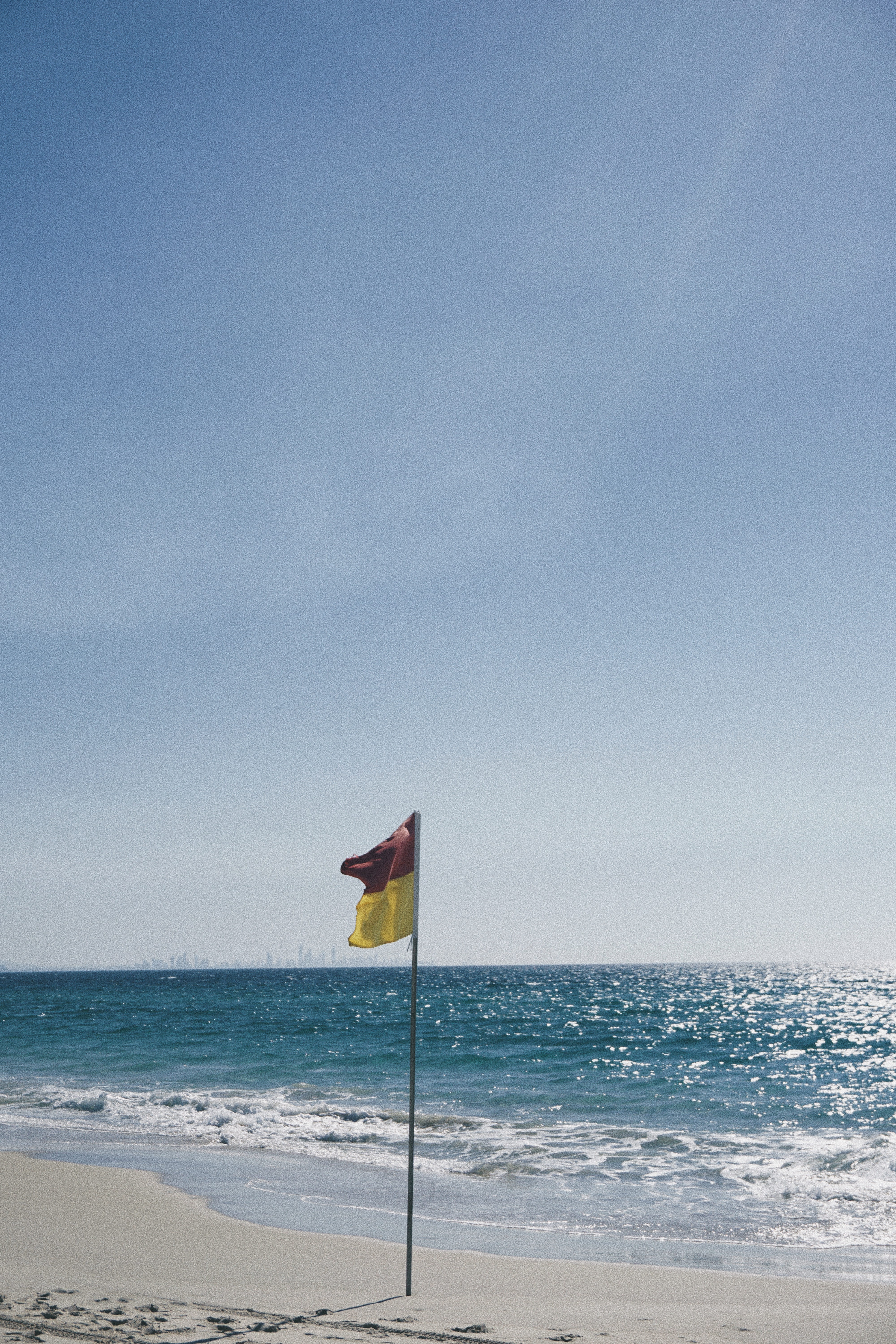 day, promontory, emblem, sea, sky, symbol, nature, no people, water, lifejacket, soil, horizon over water, leisure activities, american flag, tranquil scene, Phone HD Wallpaper
