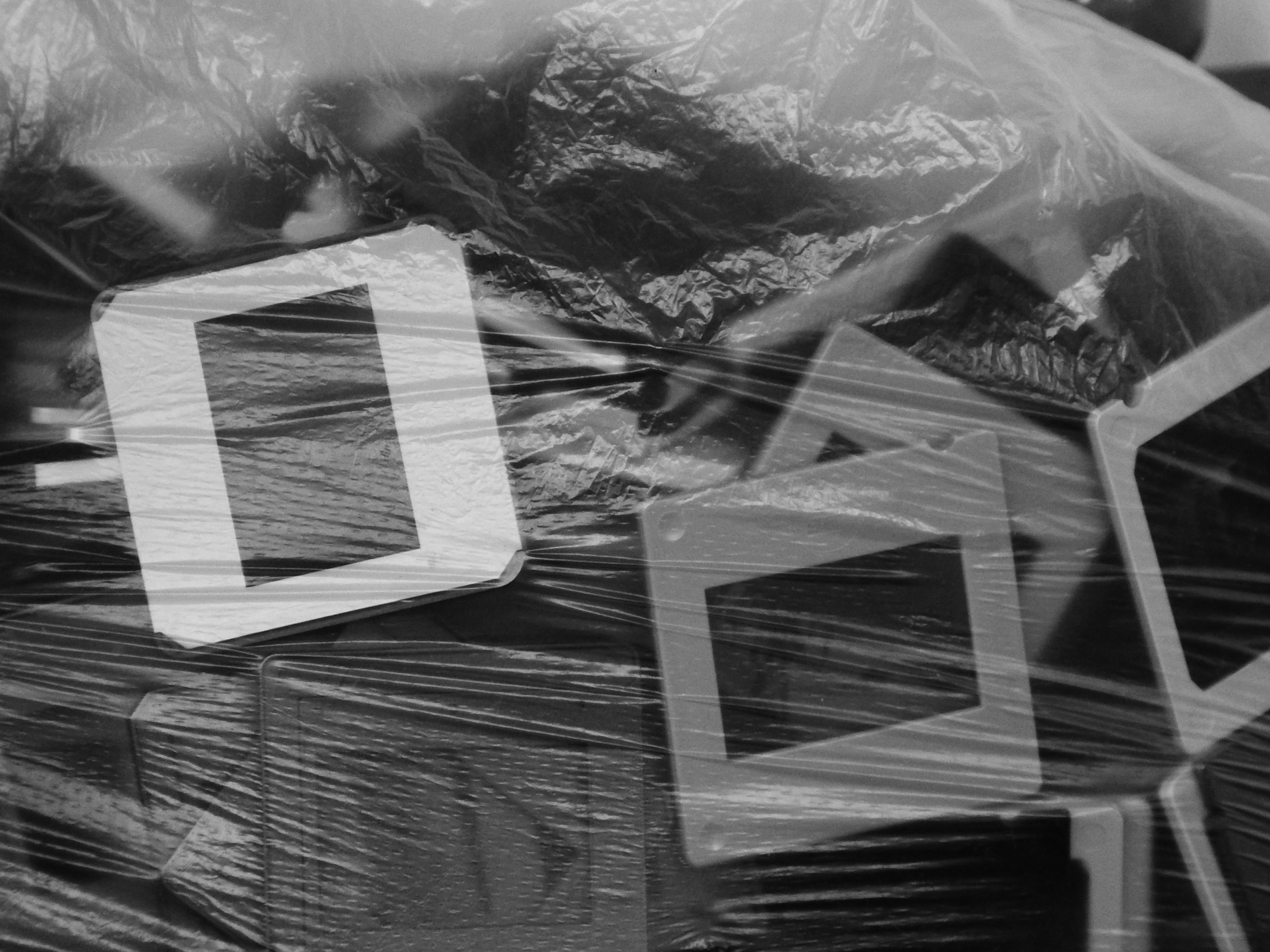 gift, close-up, indoors, no people, surprise, ribbon, day, old, celebration, plastic, black And White, ribbon - sewing item, polythene, package, high angle view, HD Wallpaper