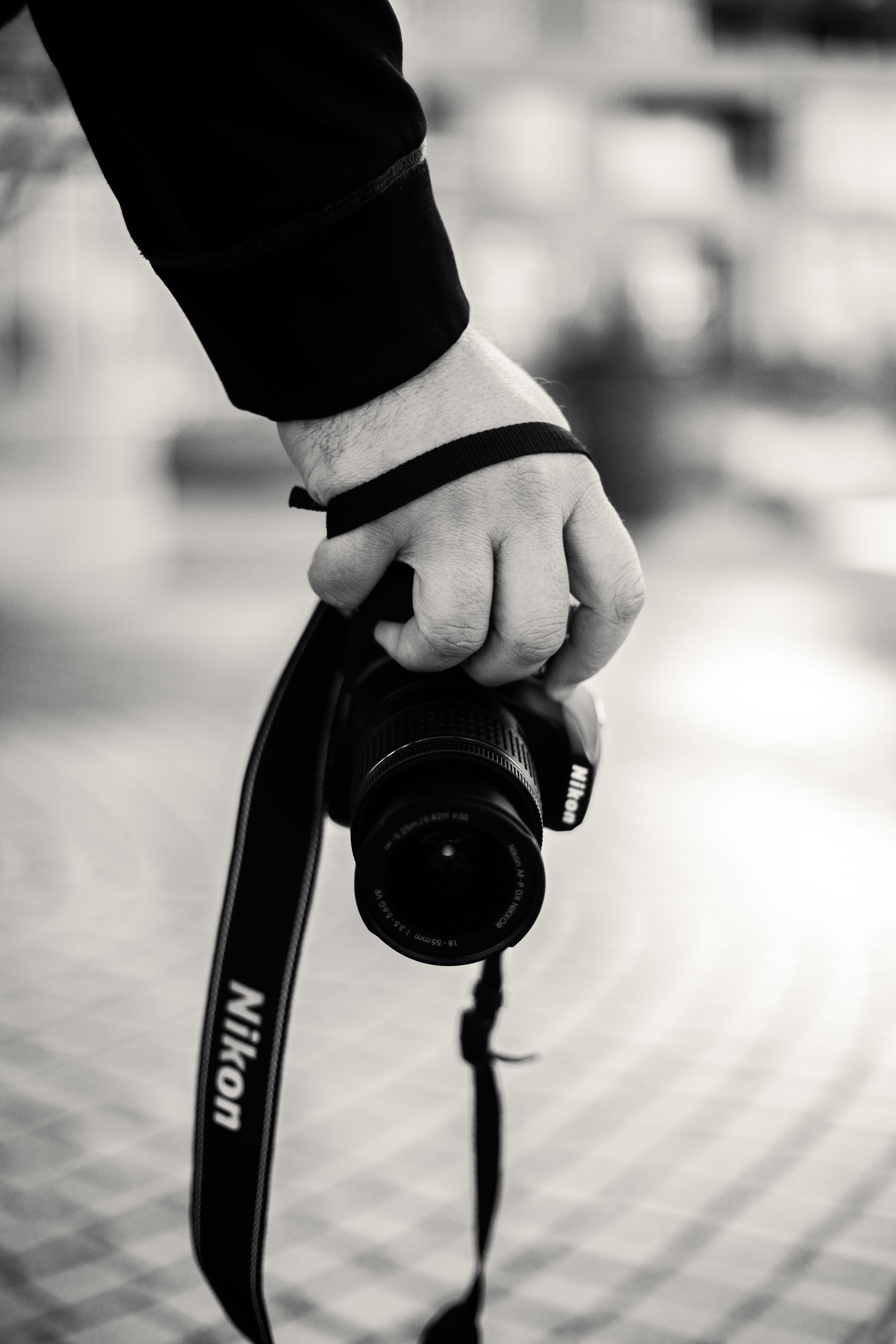 person, care, adult, banister, camera lens, shelf, strap, video camera, human, close-up, hardwood, camera, human finger, nikon, photo, holding, electronics, Phone HD Wallpaper