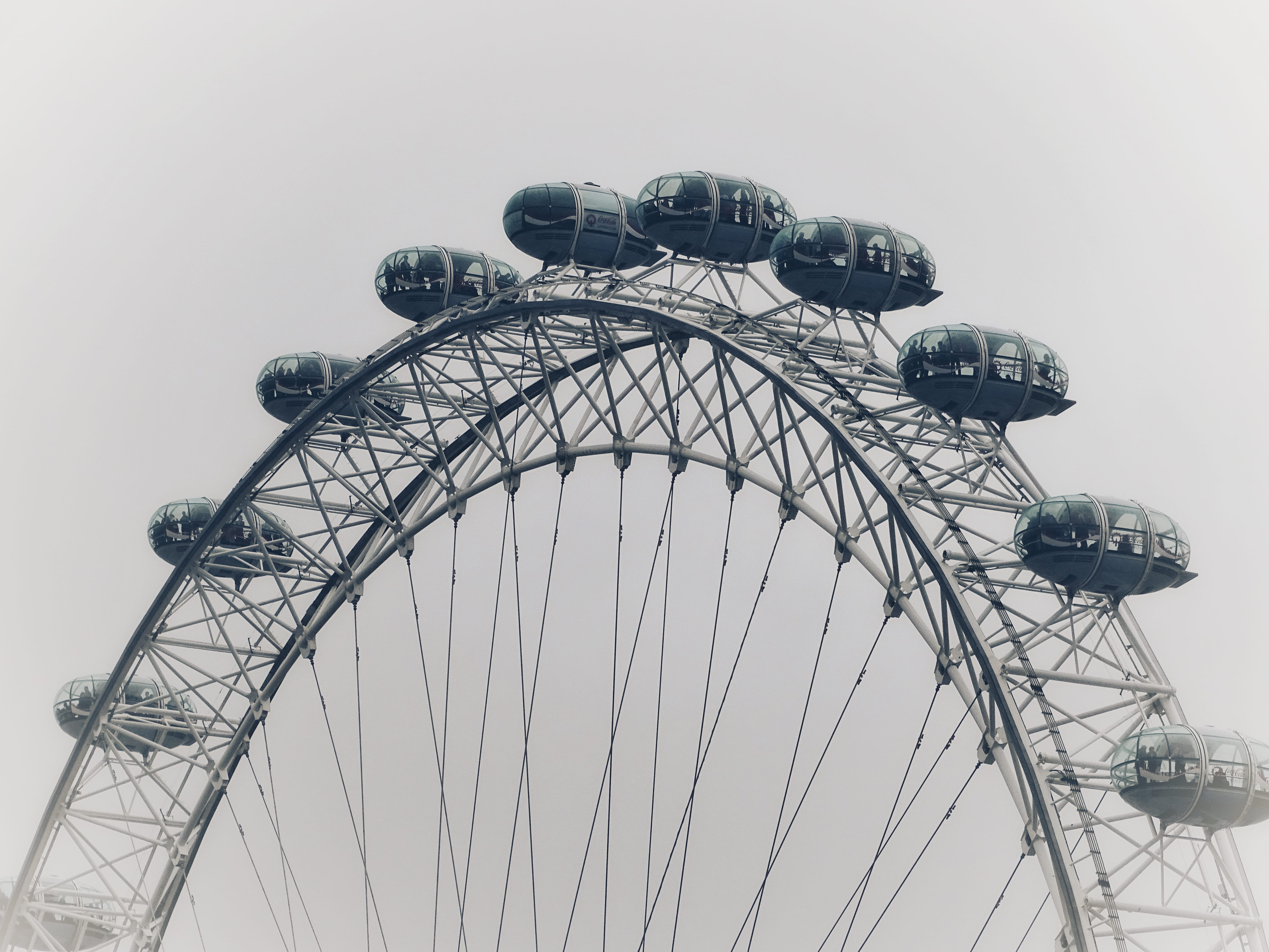 travel, ferris wheel, london eye, woven, no people, low angle view, travel destinations, united kingdom, carnival, arts culture and entertainment, nature, HD Wallpaper