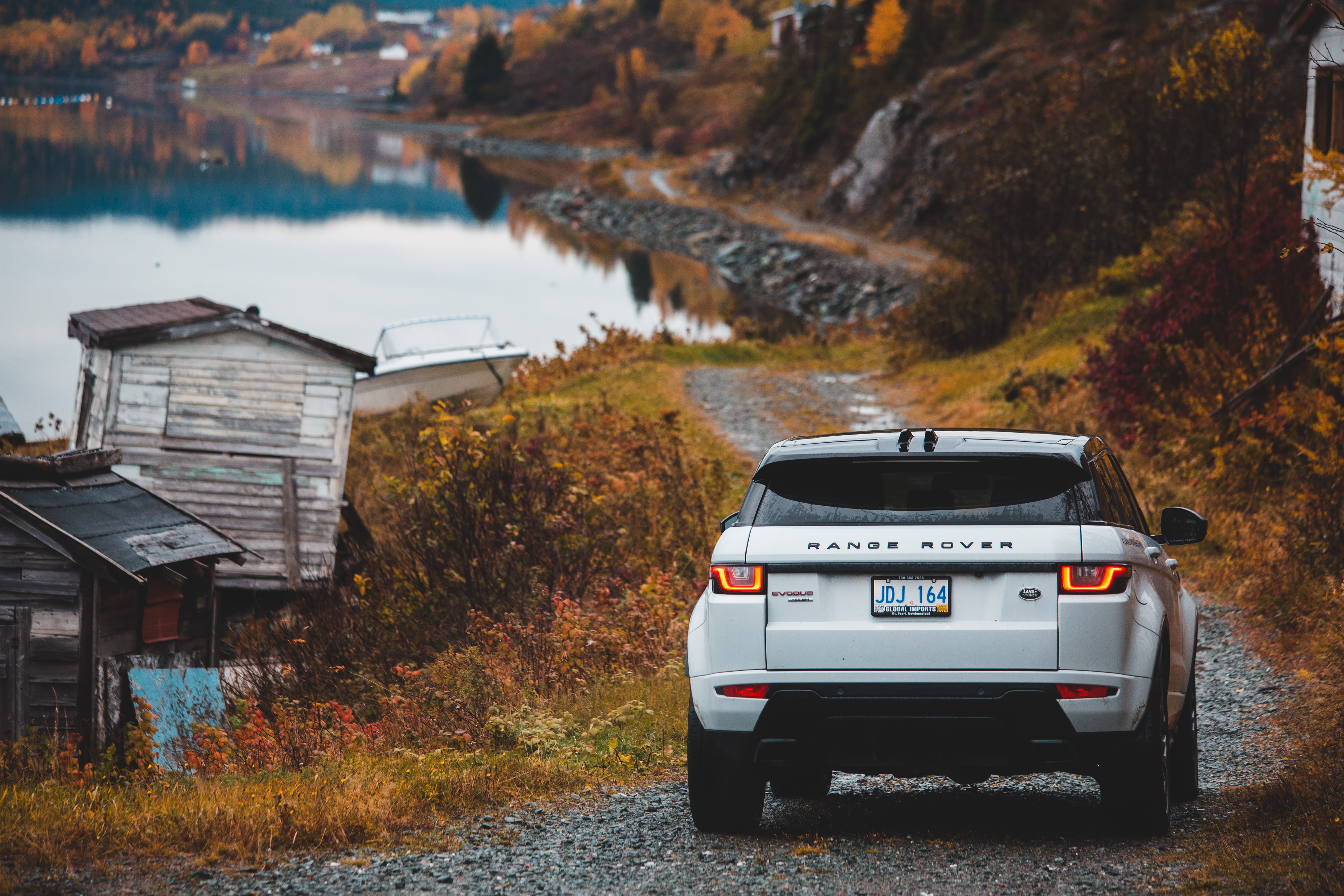 shelter, architecture, hut, dirt road, countryside, water, rural, road, van, shack, no people, motor vehicle, gravel, coffee cove, passing, automobile, HD Wallpaper