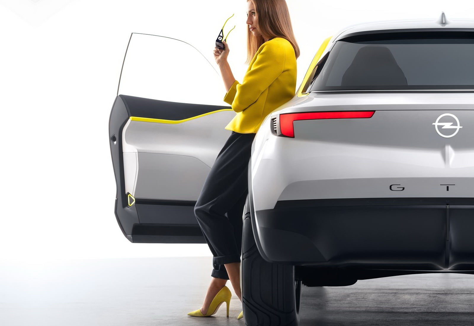 standing, mode of transportation, one person, experimental, land vehicle, side view, travel, full length, outdoors, day, yellow, motor vehicle, concept, HD Wallpaper