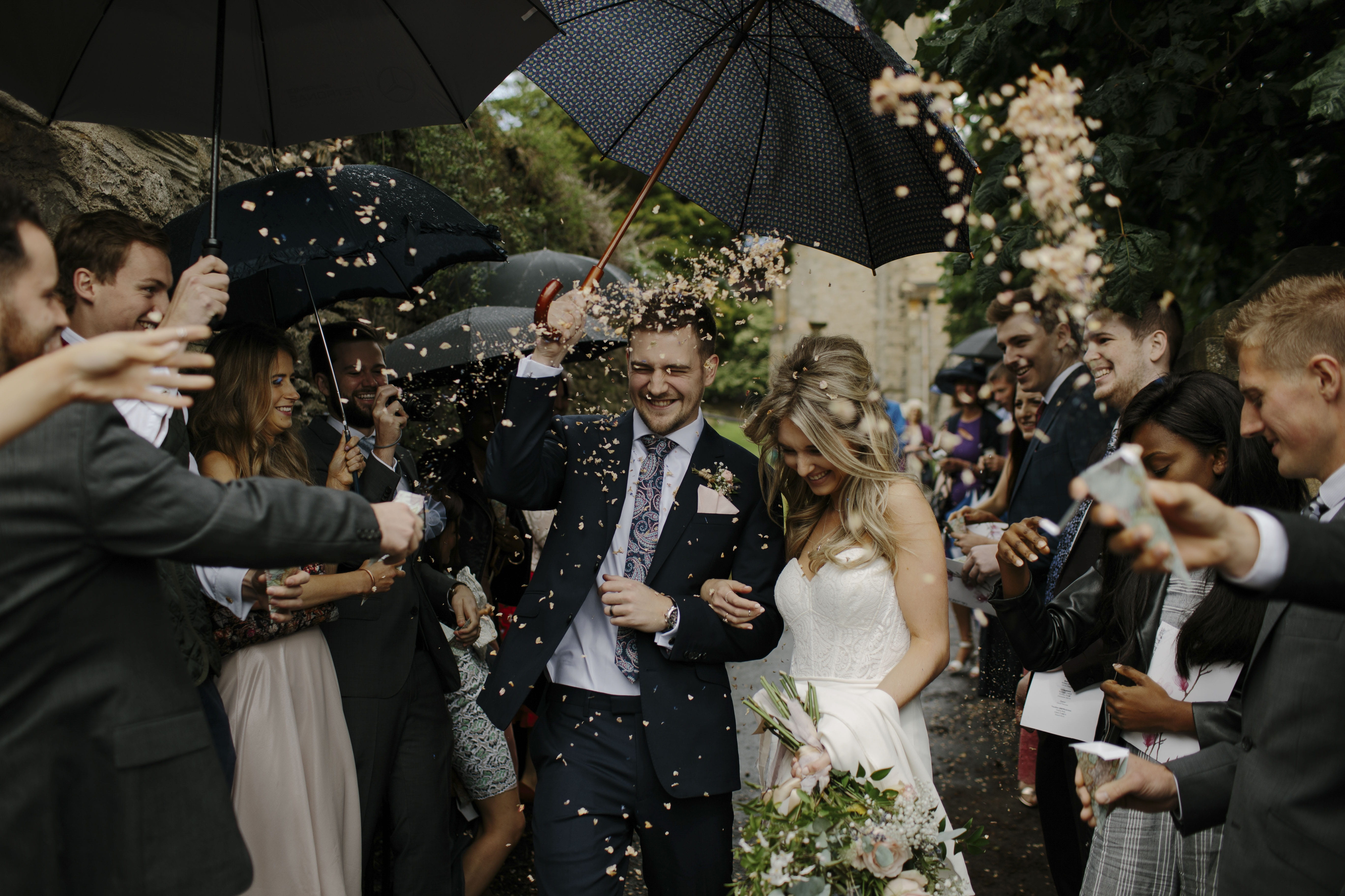 life events, wedding, formal, wedding ceremony, crowd, ceremony, wedding guest, wed, bridegroom, event, young adult, bride, outdoors, newly, man, photo, HD Wallpaper