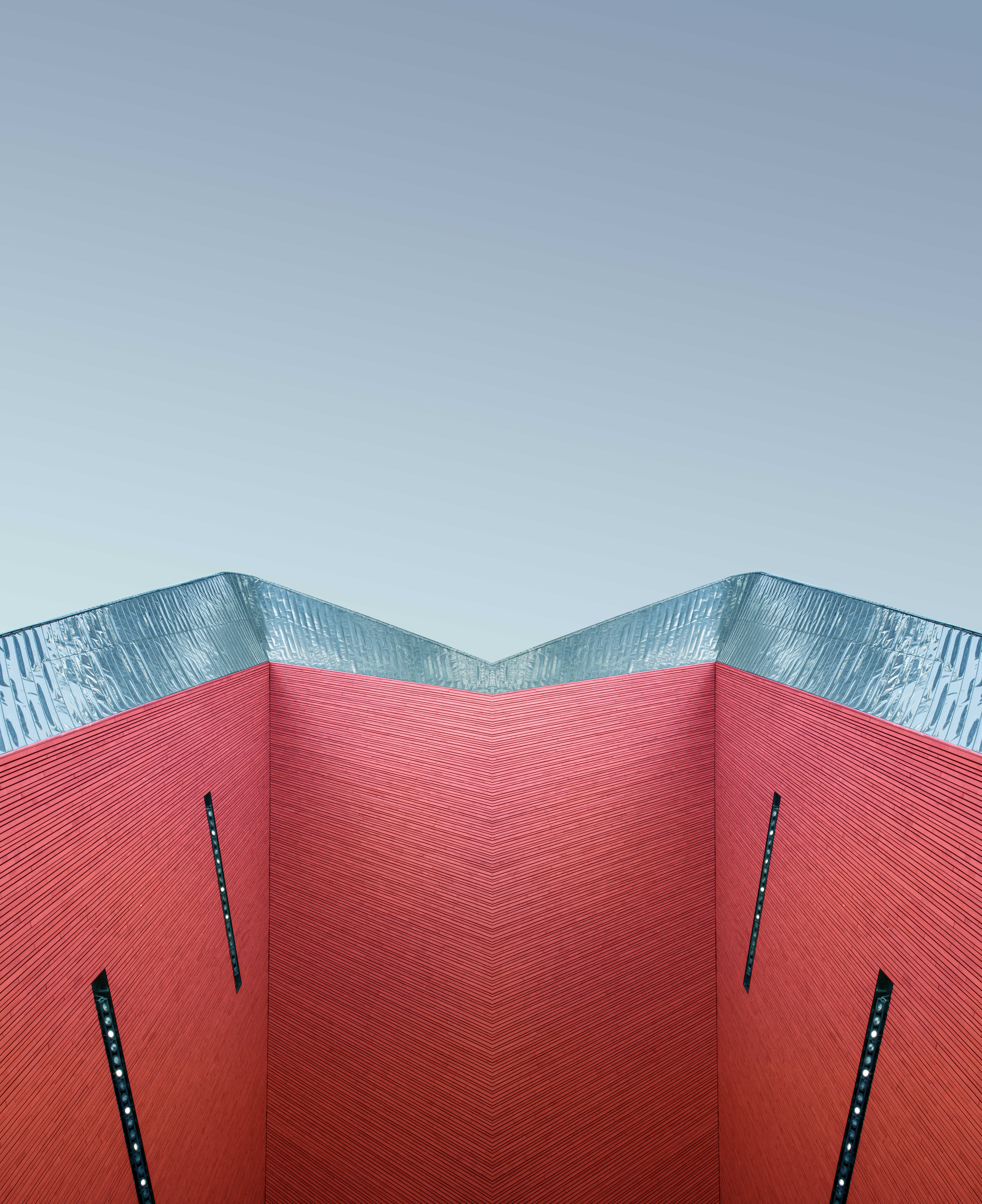 minimalporn, triangle, paper, minimal, architecture, architectural, red, roof, geometric, symmetry, urban, city, sharp, no People, architectureporn, creative, Phone HD Wallpaper