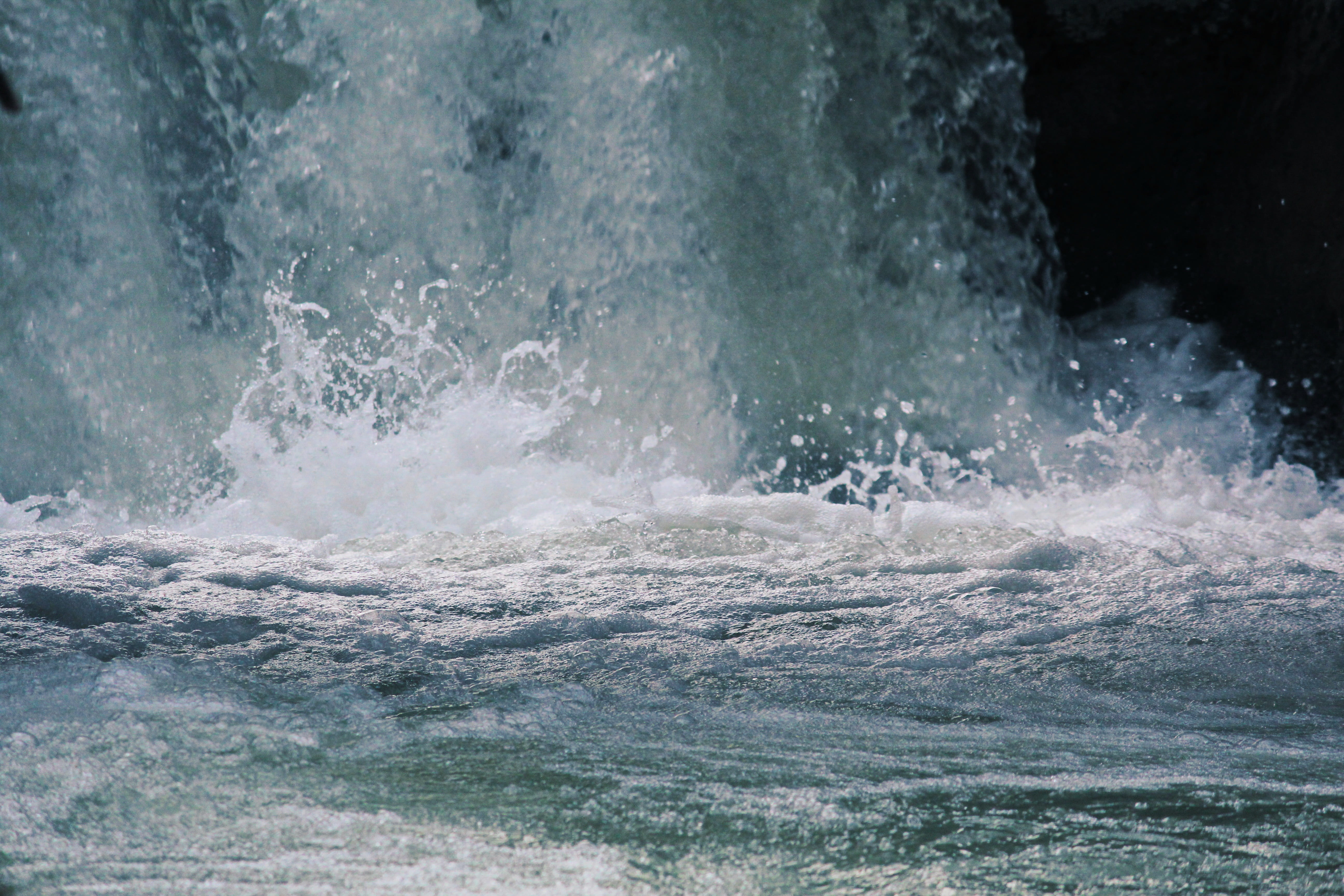 waterfall, outdoors, closeup, act, splashing, ocean, breaking, coast, photo, waterfront, sea, storm, tashkent, idyllic, danger, park, weather, motion, splash, HD Wallpaper