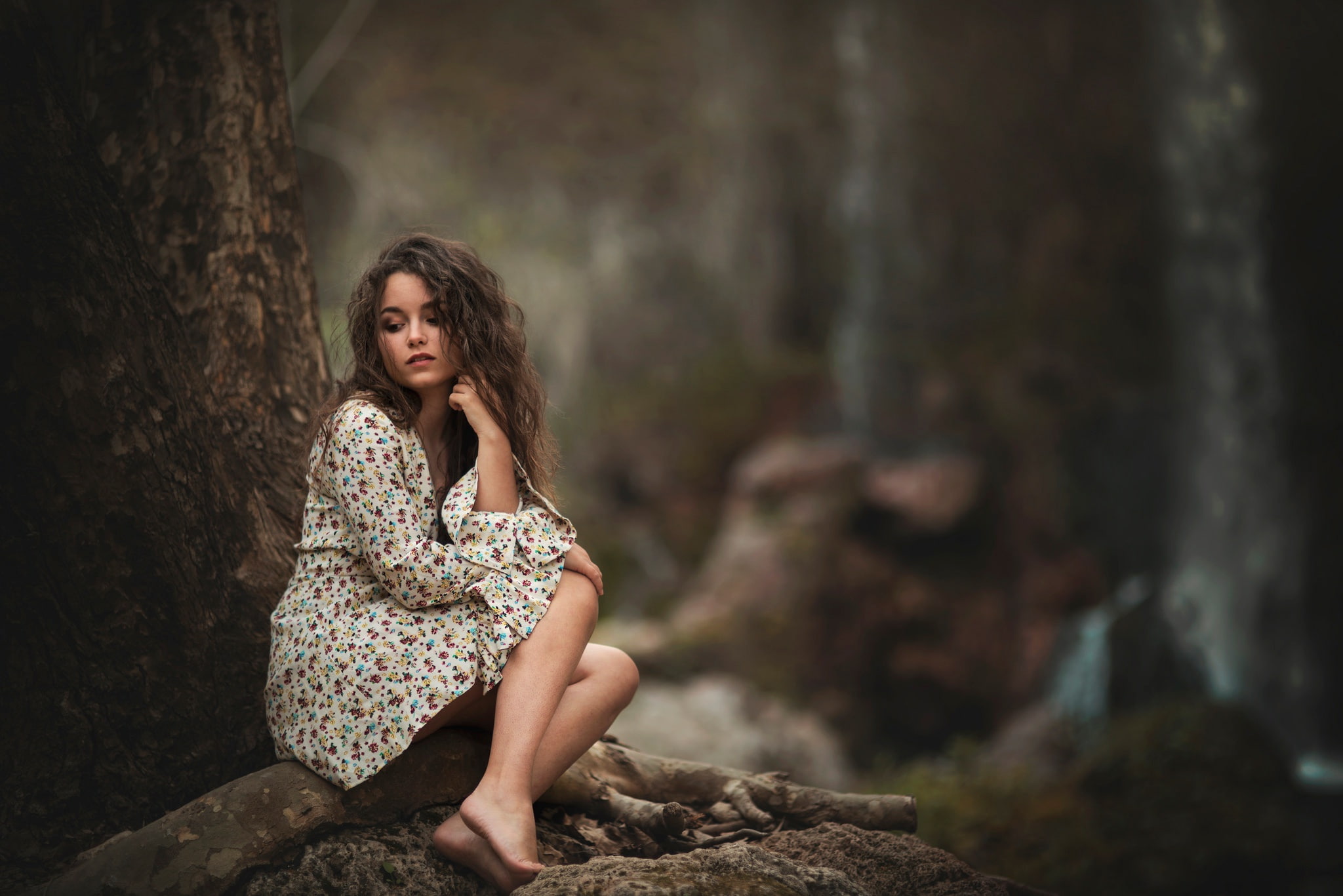 curls, sponge, legs, 1080P, the beauty, Carmen Gabaldon, HD Wallpaper