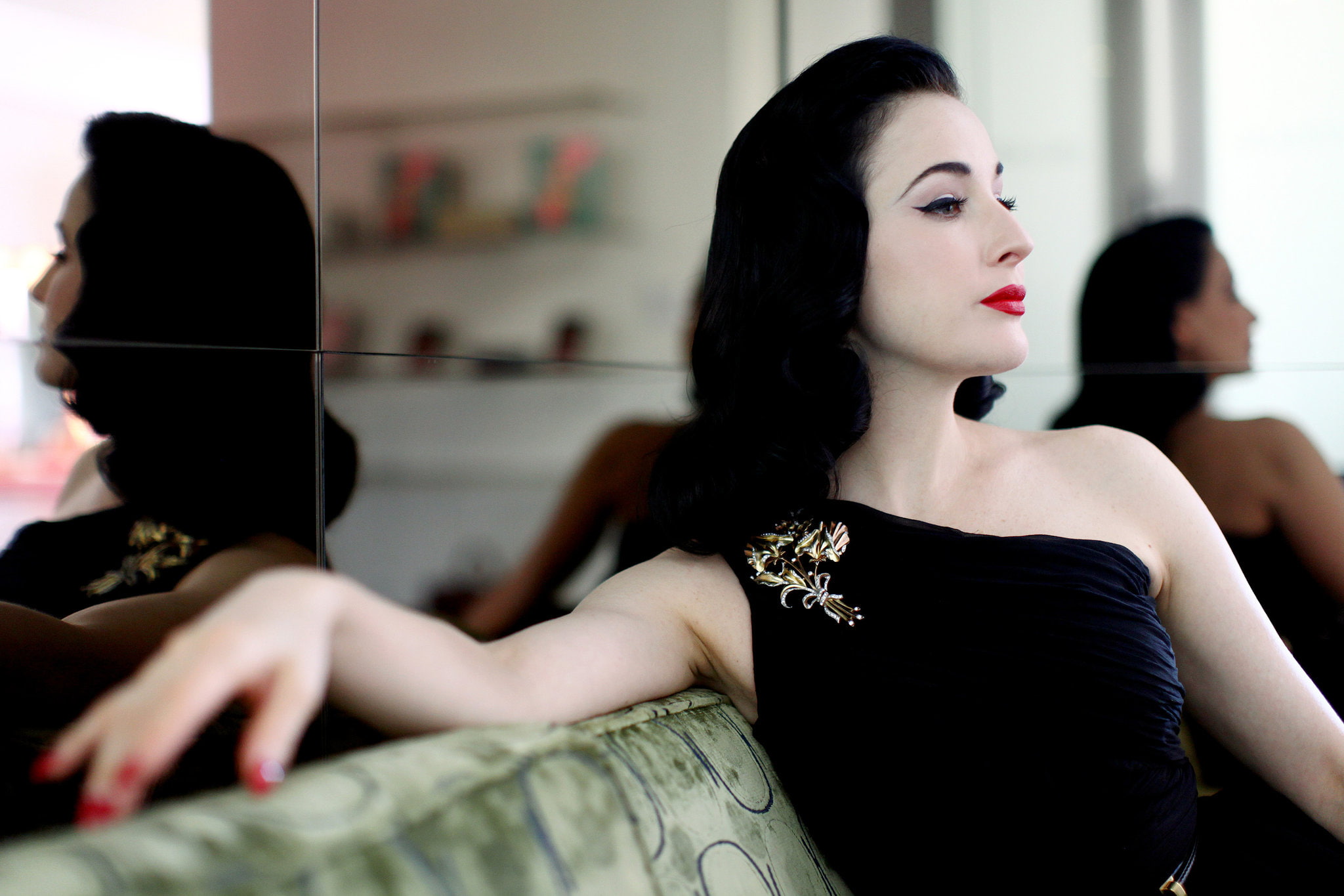 designer, actress, babes, burlesque, sexy, model, dita, dancer, costume, females, von, teese, 1080P, glam, women, HD Wallpaper