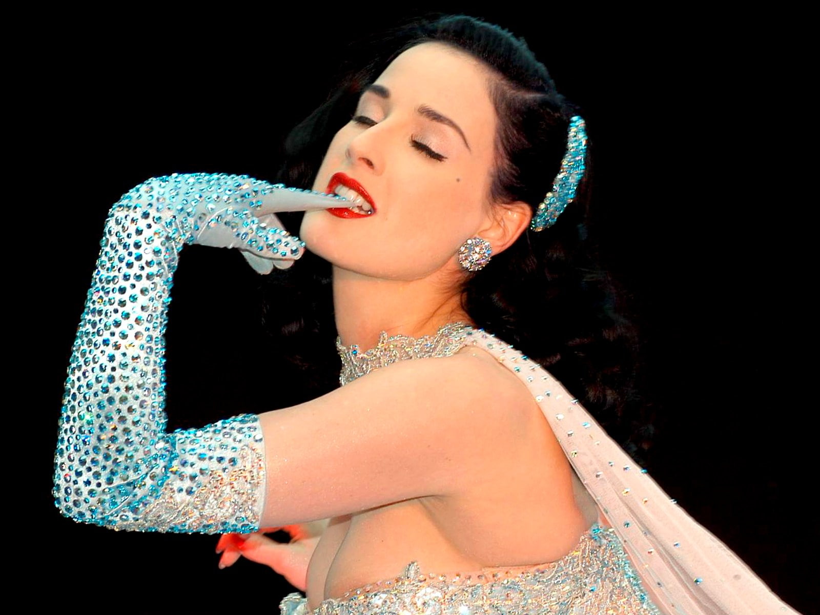 costume, sexy, 720P, designer, von, model, dancer, females, women, actress, babes, burlesque, dita, glam, teese, HD Wallpaper