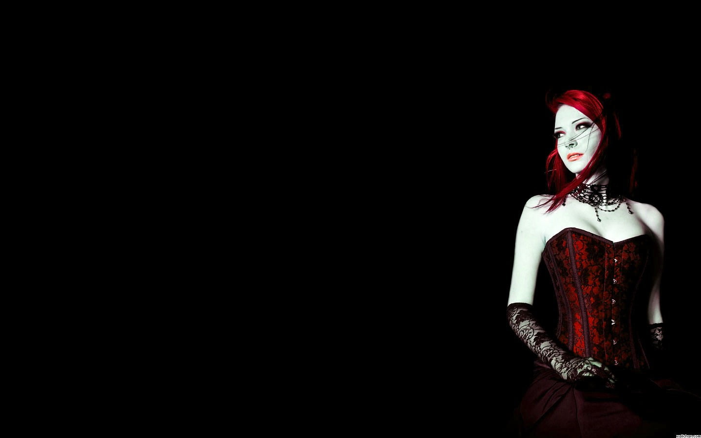 corset, Girls, coloring, girl, Glam, selective, 720P, Burlesque, Gothic, HD Wallpaper