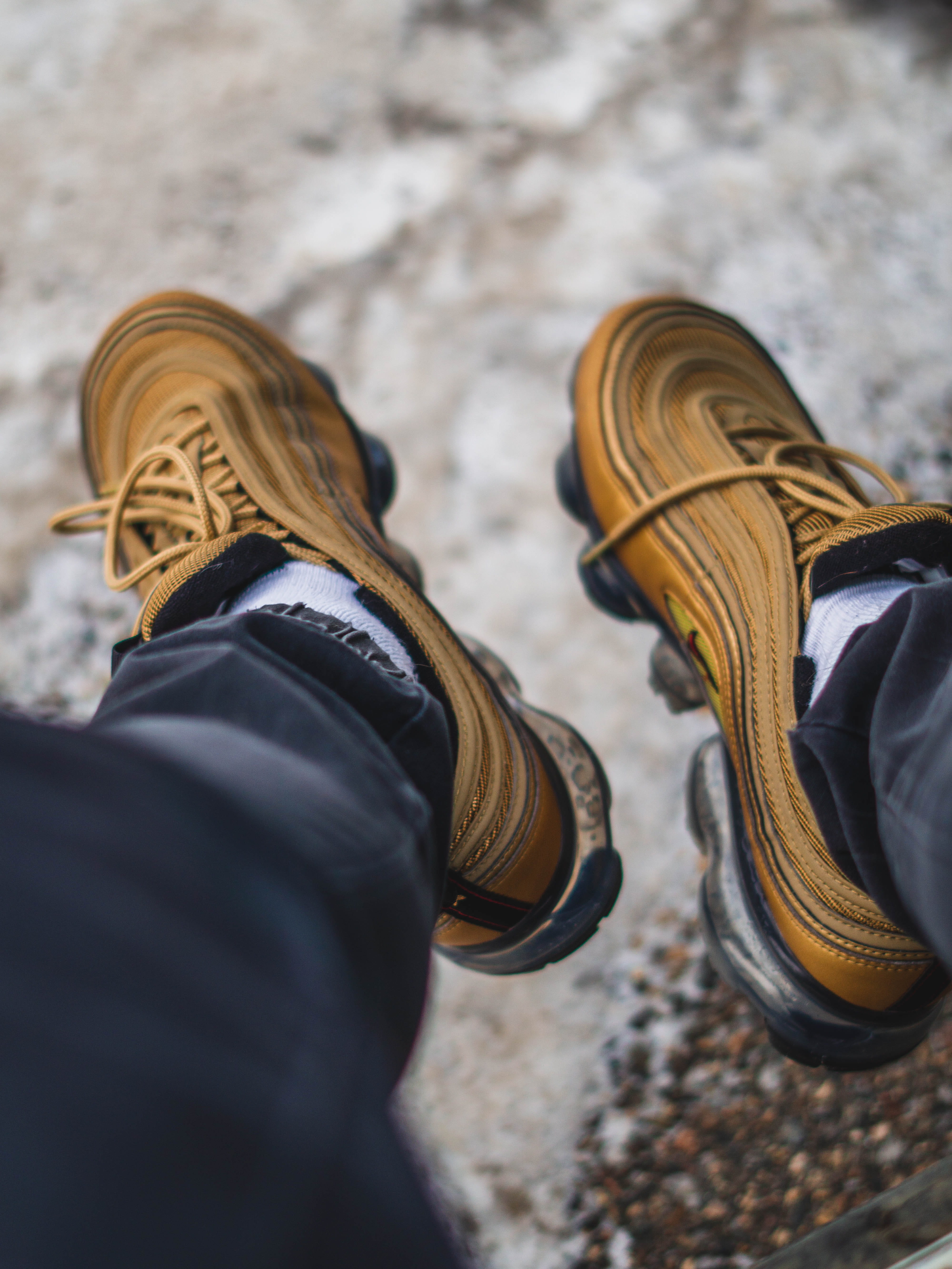 nature, sneaker, spoke, alloy wheel, real people, boot, apparel, human foot, footwear, body part, day, human body part, low section, leisure activity, 5K, Phone HD Wallpaper