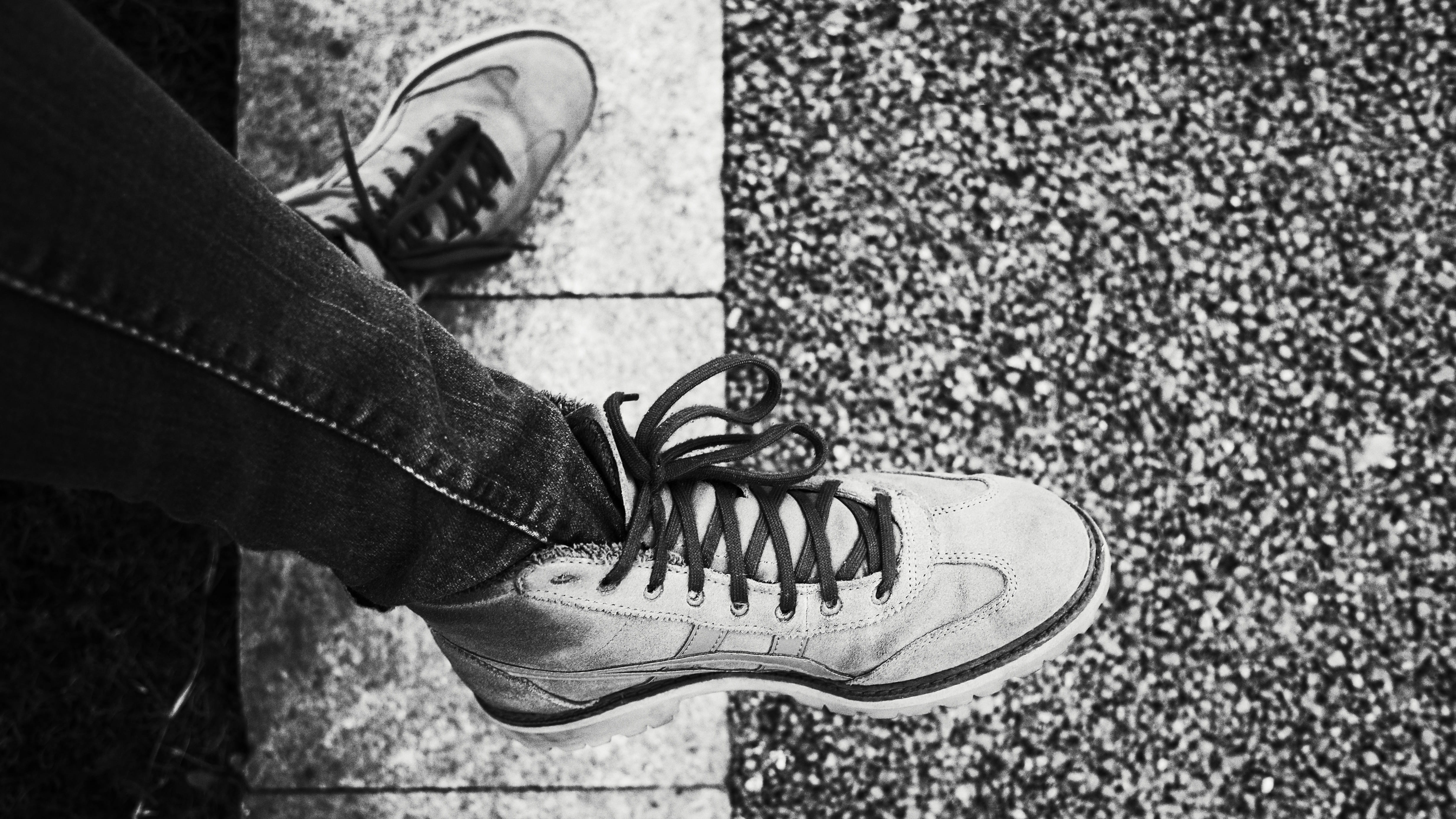 spiral, body part, ankle, brick, clothing, casual clothing, low section, one person, limb, leisure activity, human limb, apparel, outdoors, human, real people, HD Wallpaper