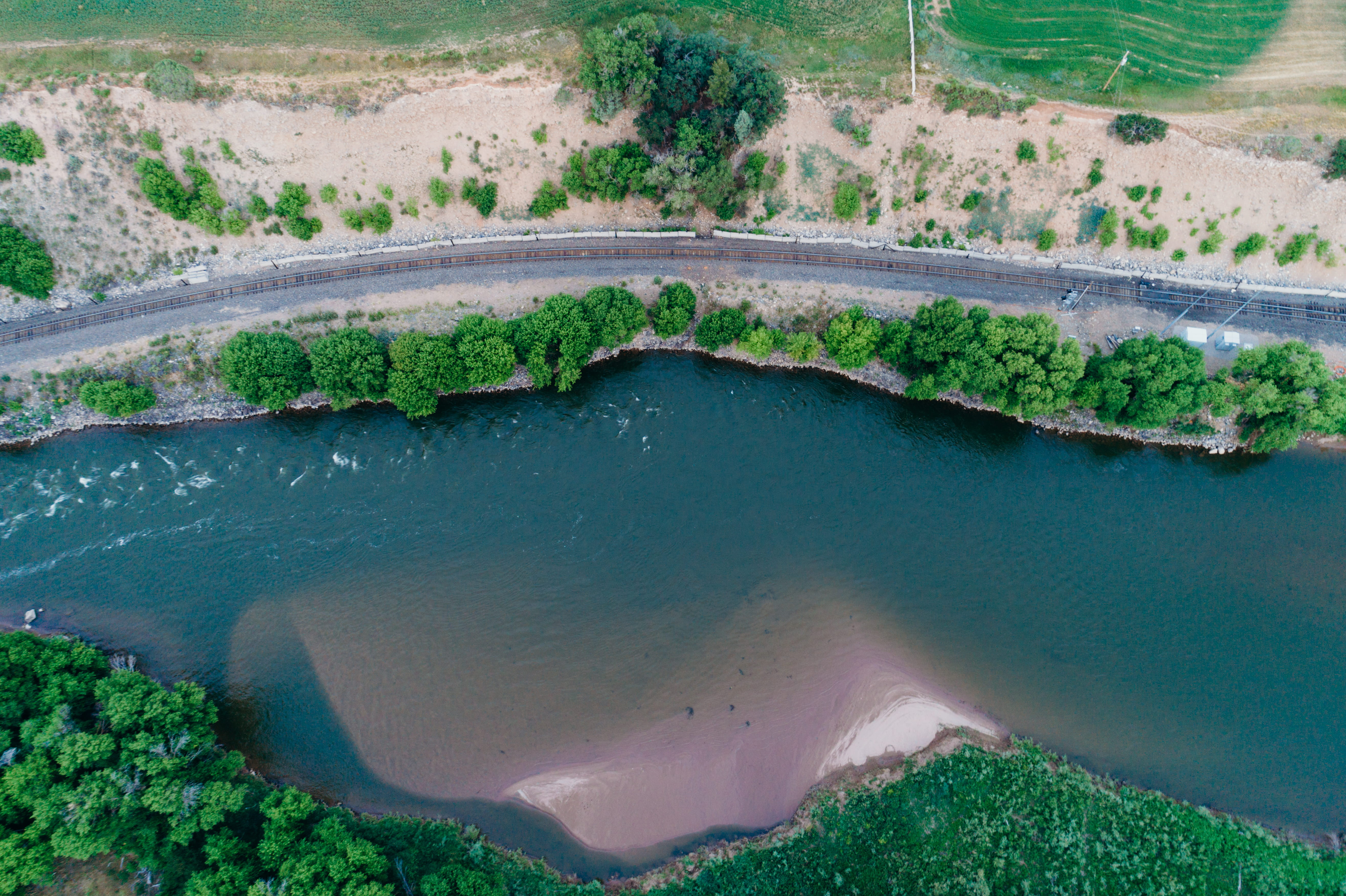environment, no people, trees, photograph, body, high angle view, photography, drone, sand, water, 5K, silt, outdoor, road, day, aerial, plant, green, HD Wallpaper