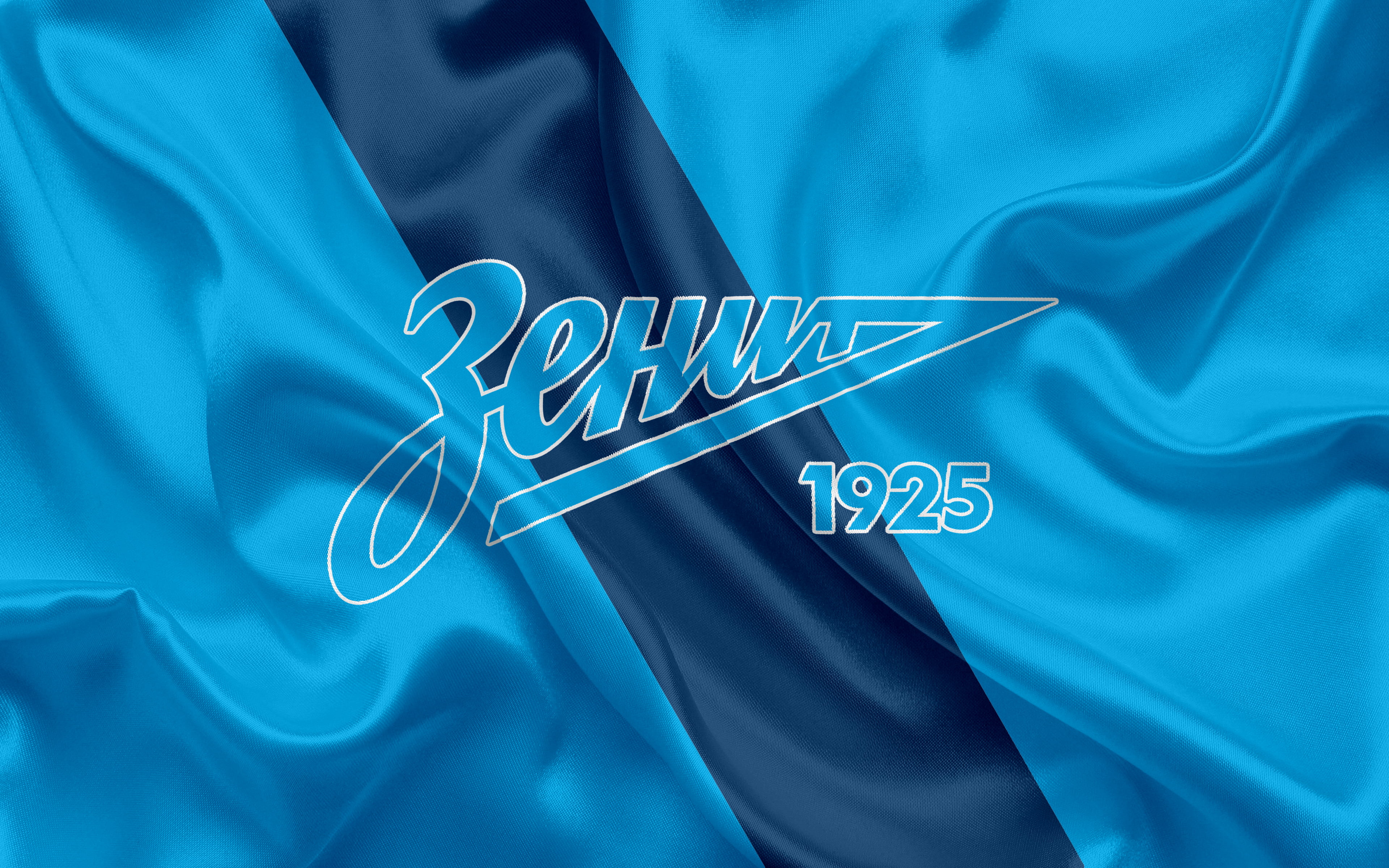 FC Zenit Saint Petersburg, 4K, Logo, Emblem, Soccer, HD Wallpaper