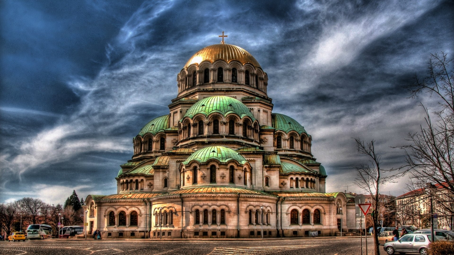 Alexander Nevsky Cathedral, Cathedrals, 1080P, Sofia, HD Wallpaper