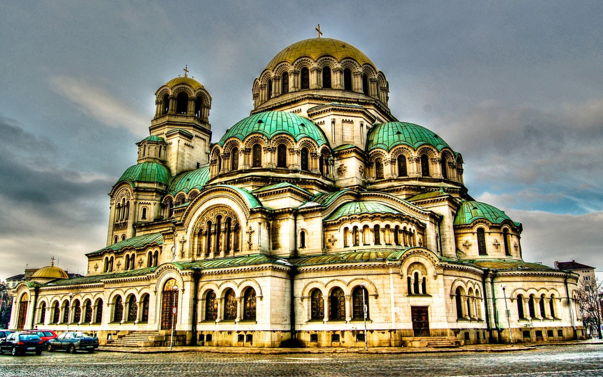 Cathedrals, 1080P, Alexander Nevsky Cathedral, Sofia, HD Wallpaper