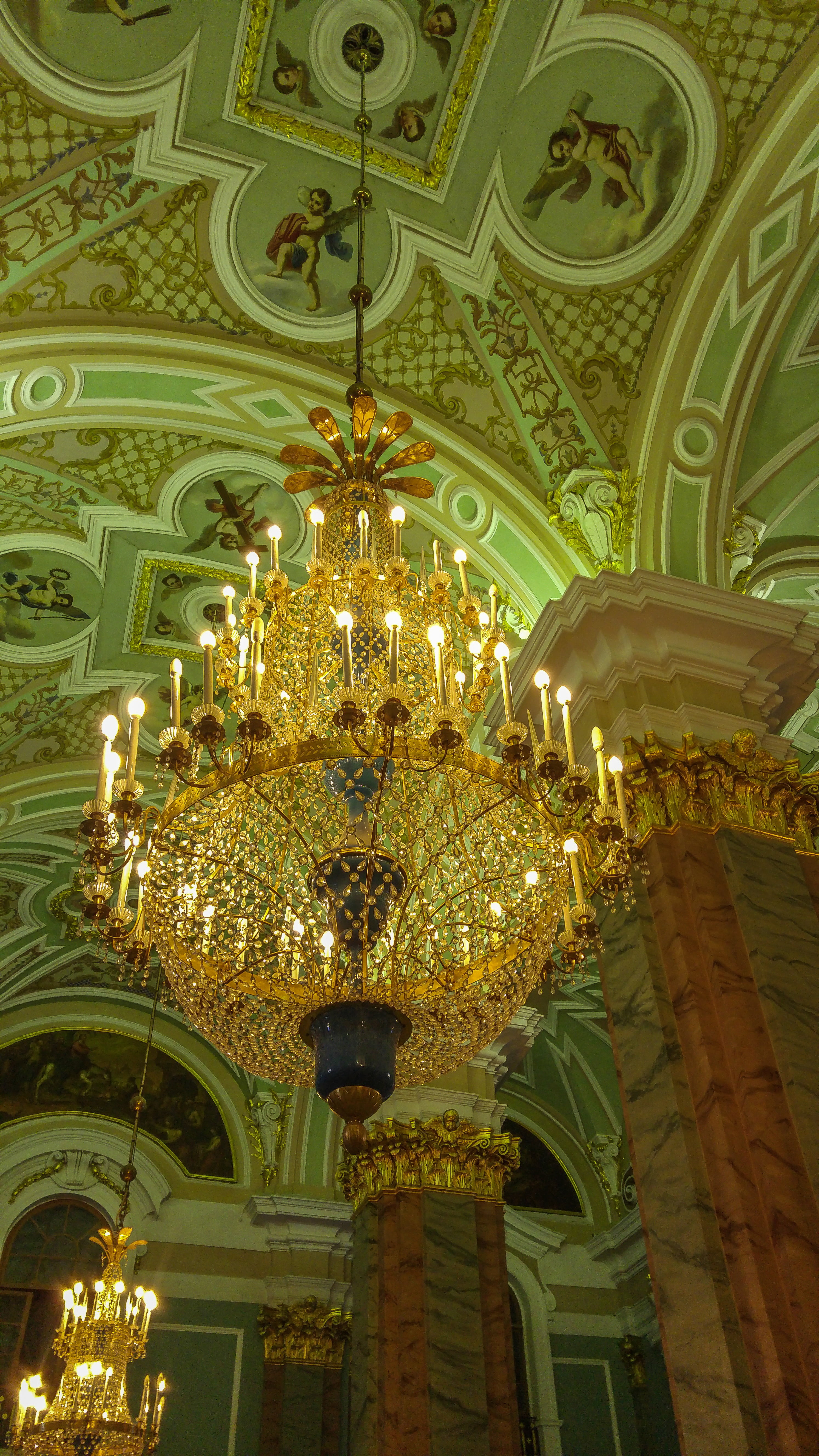 creativity, ceiling, lighting, savior on blood, hanging, wealth, built structure, close-up, chandelier, religion, no people, architecture, place of worship, Phone HD Wallpaper