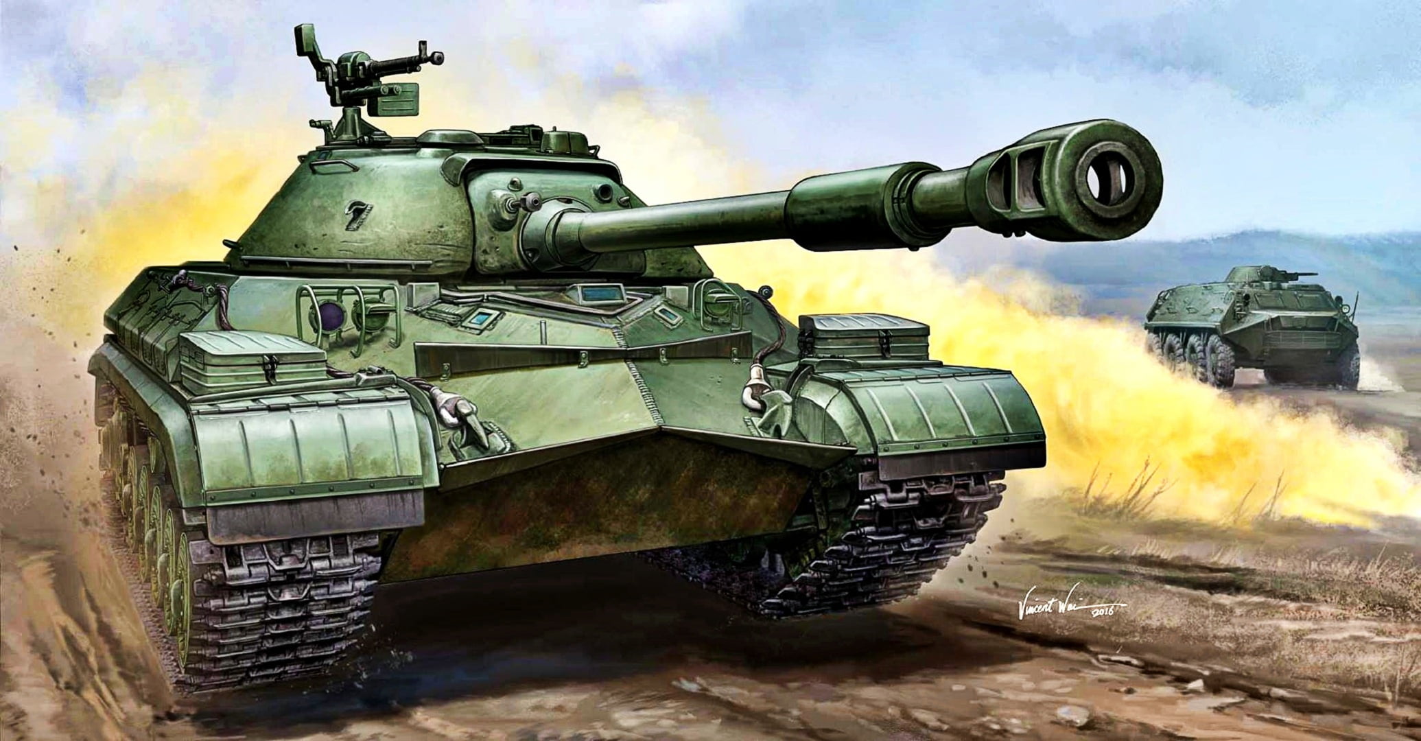 1080P, T-10, heavy tank, 122-mm tank gun D-25ТА, BTR, DSCNT, The Soviet Army, latest serial, HD Wallpaper