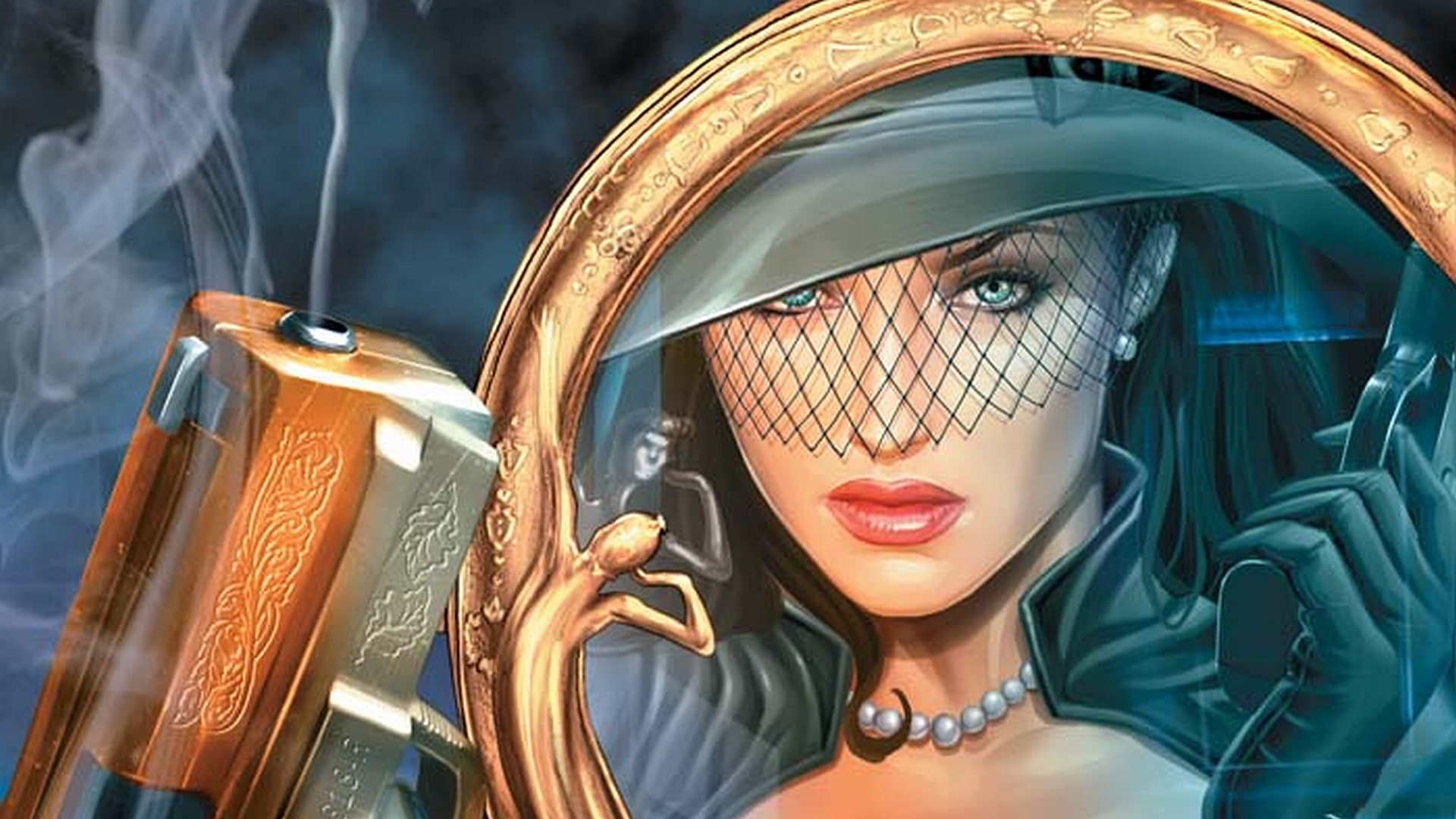 1080P, painting, comics, illustration, mirage, madame, woman, hd, HD Wallpaper