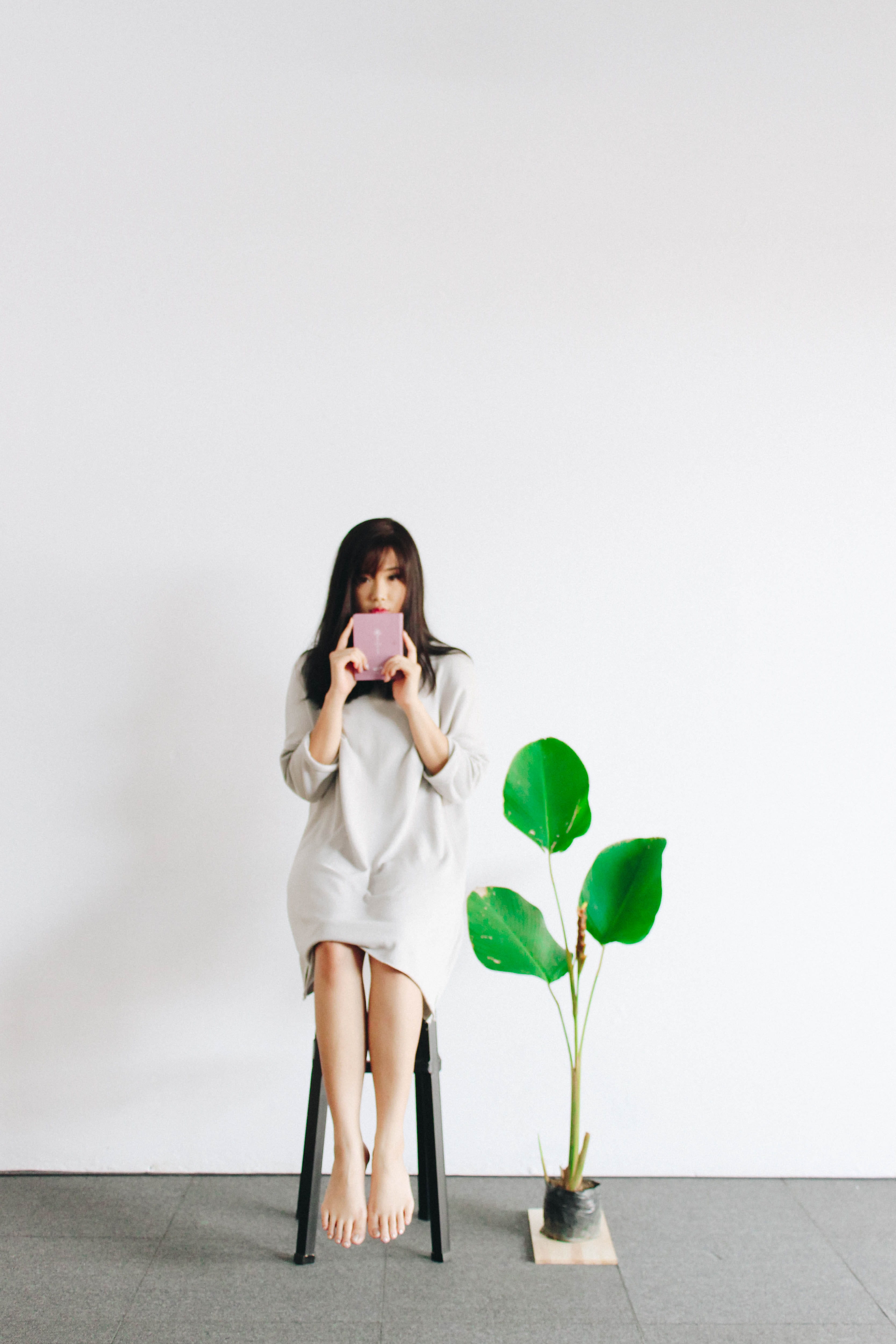 pekanbaru city, technology, one person, indoors, copy space, long hair, holding, portrait, landline phone, young adult, 4K, hair, woman, casual clothing, Phone HD Wallpaper