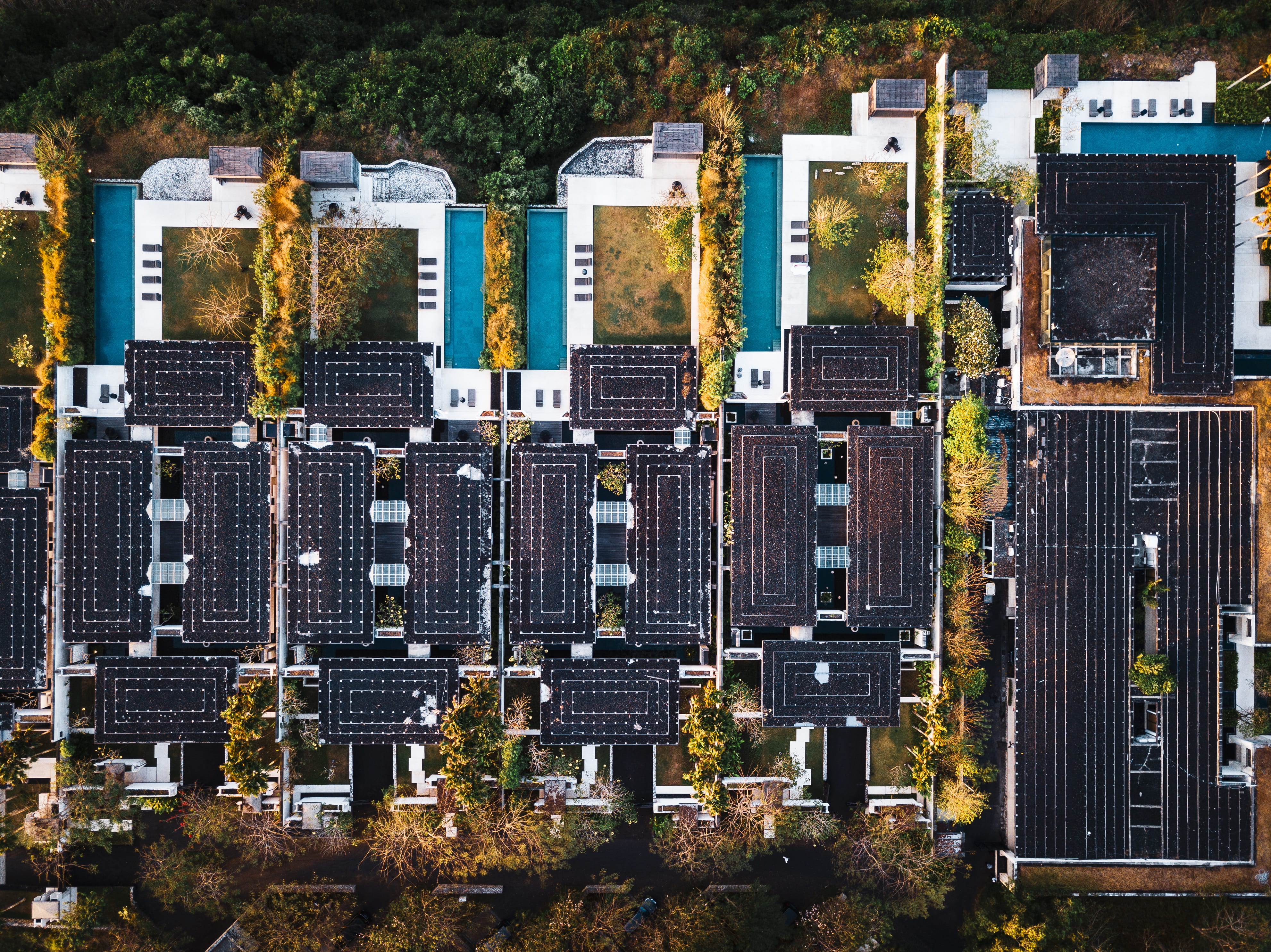 vivid, island, architecture, holiday, grave, building exterior, dji, plant, aerial view, no people, mavic pro, nature, hotel, drone, colour, concrete, luxury, HD Wallpaper