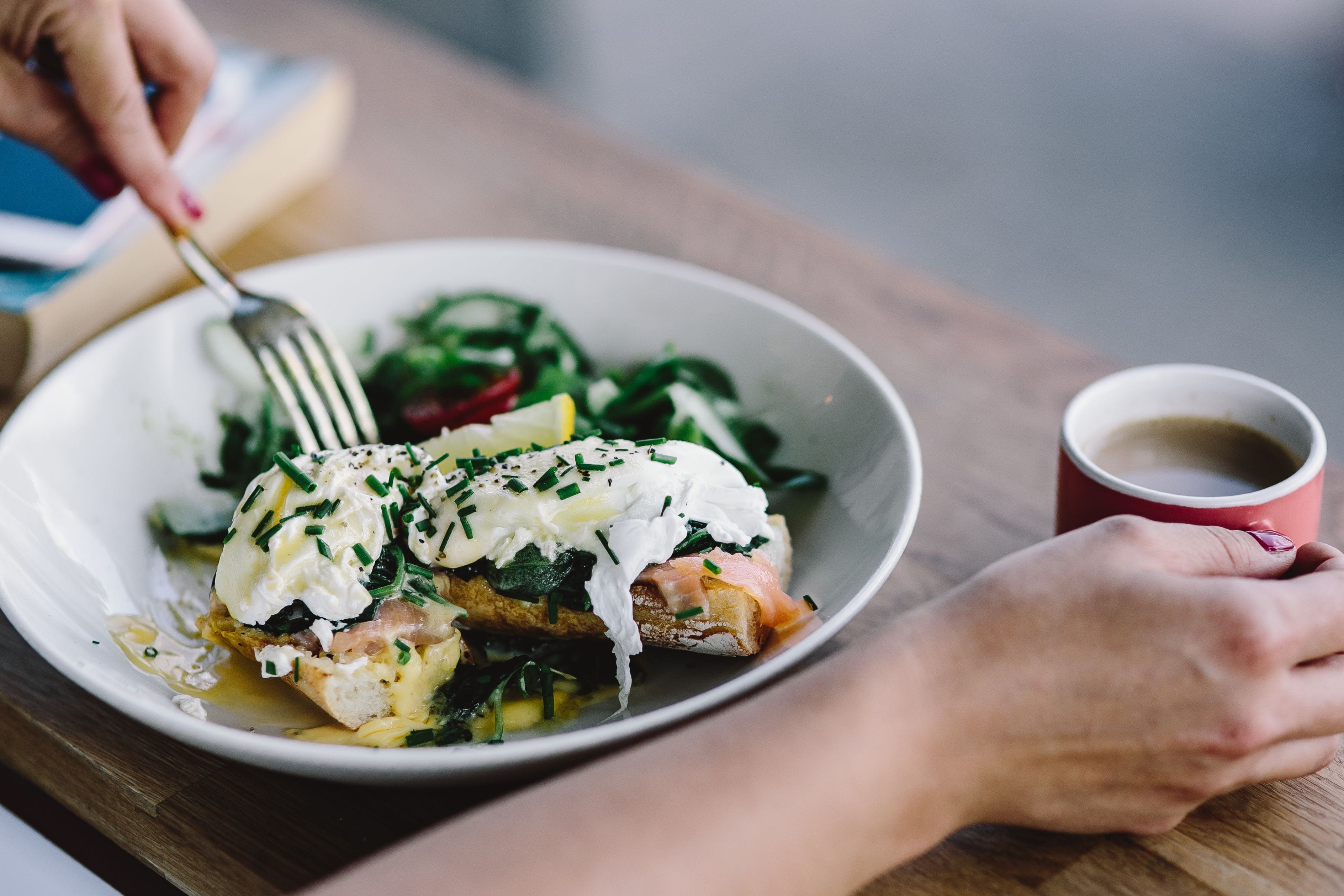 meal, breakfast, vegetable, young, hand, table, gourmet, close-up, one Person, food And Drink, selective focus, classic, dinner, eating, ready-to-eat, 2K, HD Wallpaper