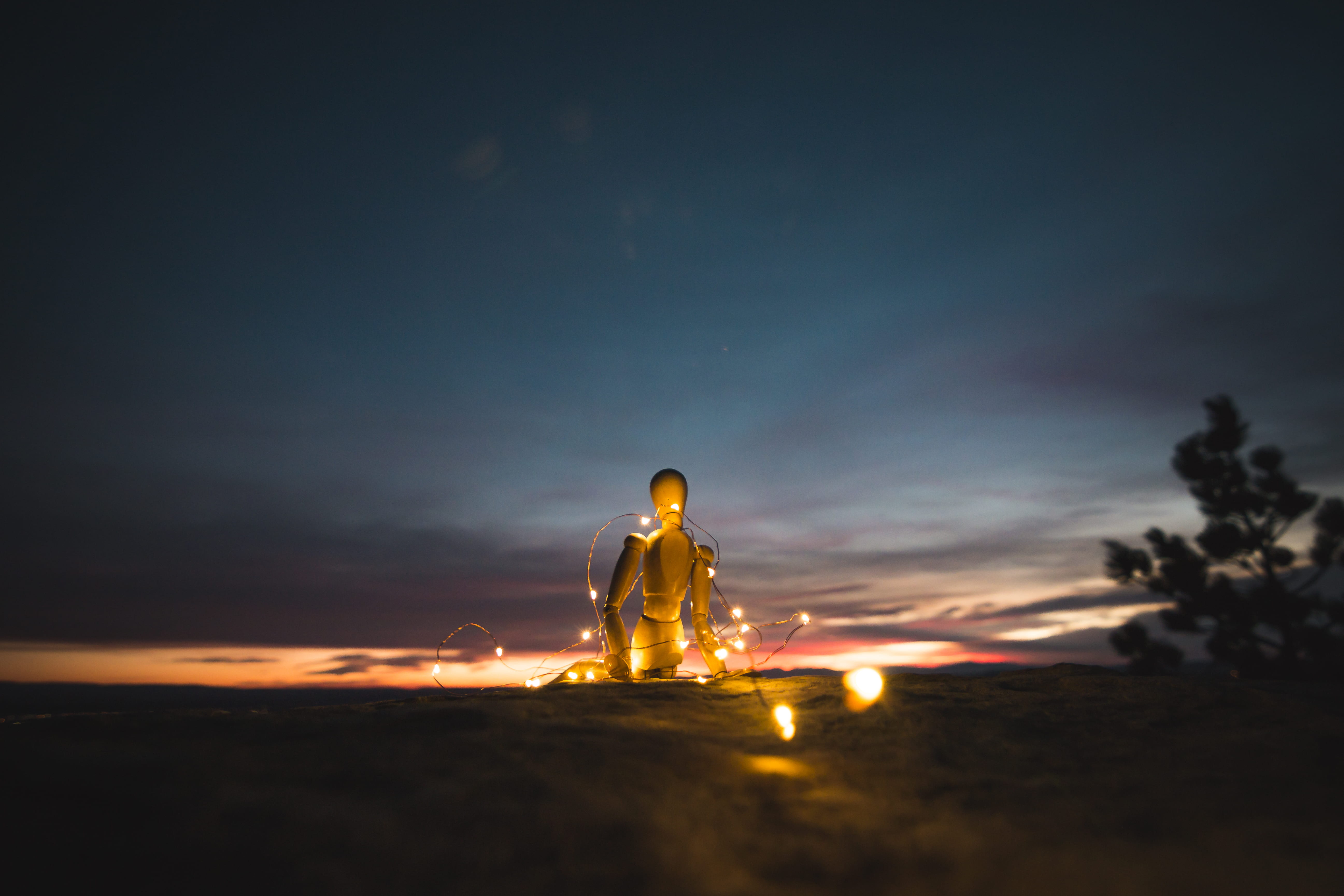 nature, man, nighttime, manikin, beach, leisure activity, model, string, childhood, males, real people, child, holiday, statue, land, full length, night, HD Wallpaper