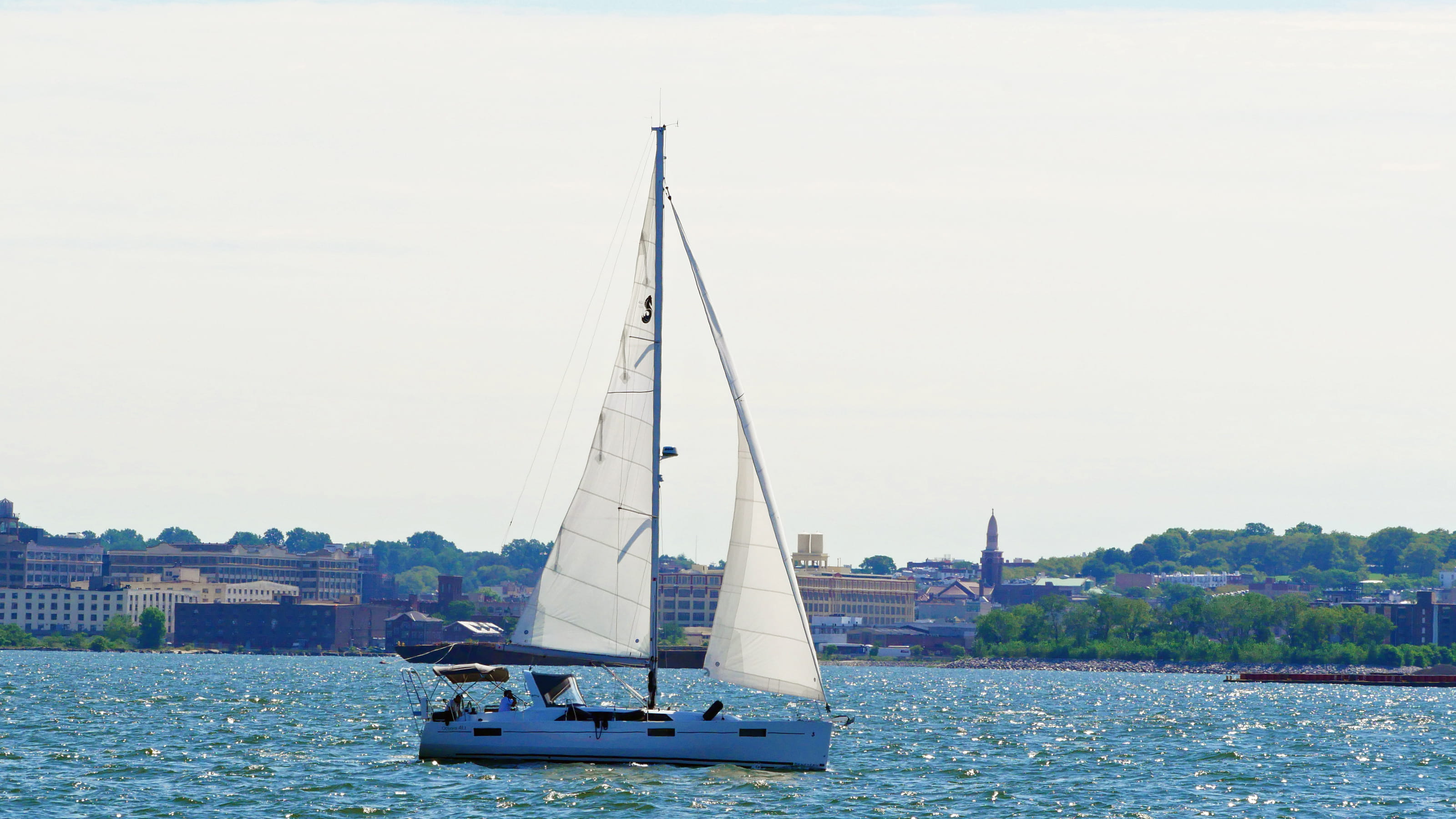 sailing, waters, wind, water front, waves, buildings, sailboat pictures, sailboat, sports race, boat pictures, sailor, yachting, travel, 2K, competition, HD Wallpaper