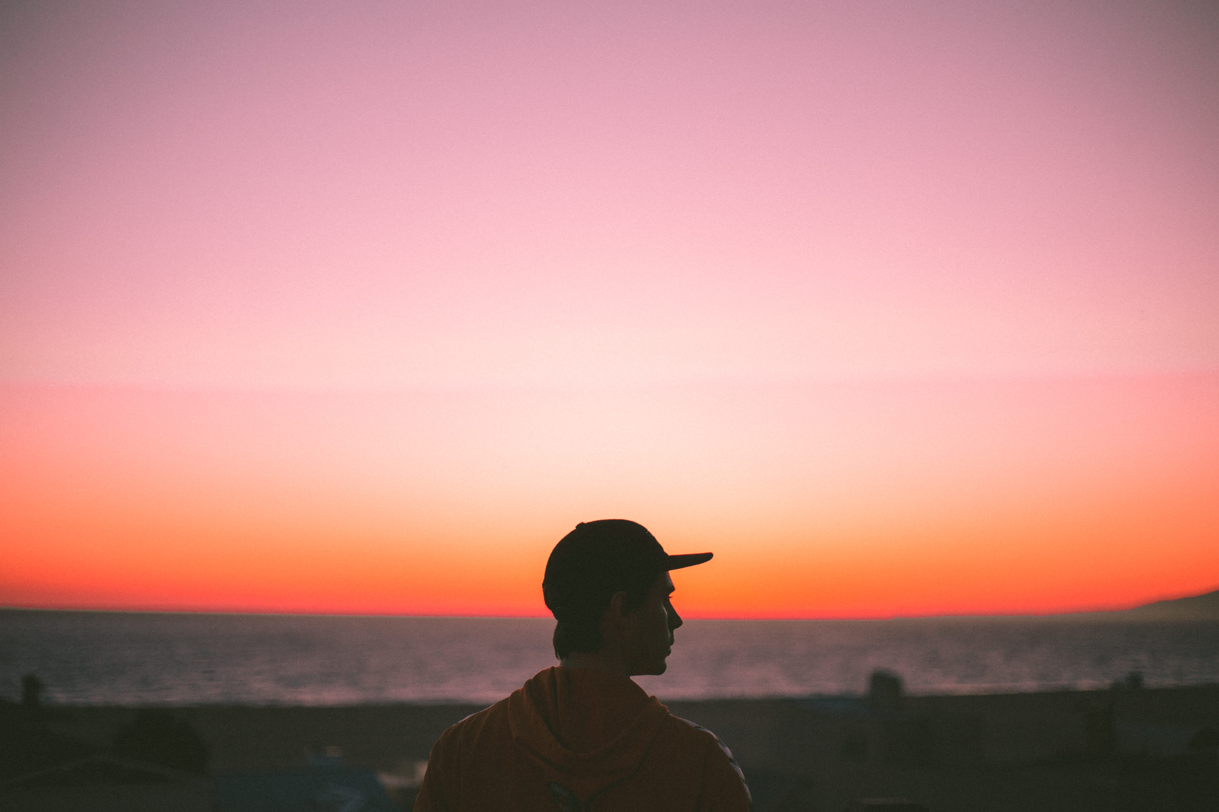 real people, nature, beauty in nature, men, leisure activity, non-urban scene, side, scenics - nature, portrait, silhouette, copy space, 5K, one person, HD Wallpaper