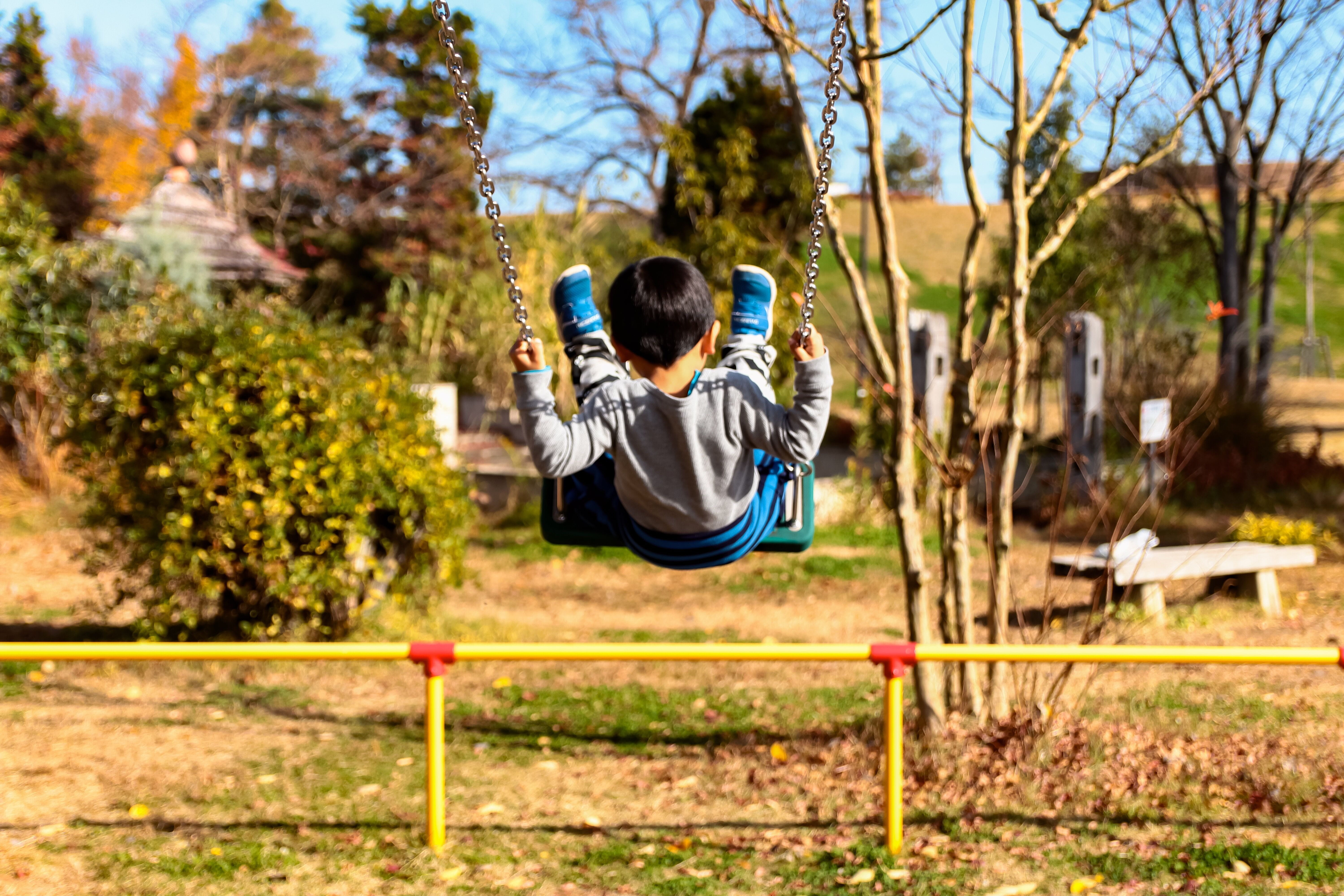 real people, outdoors, men, human arm, cute, one person, tree, leisure activity, playground equipment, front view, stool from this, joy, casual clothing, HD Wallpaper