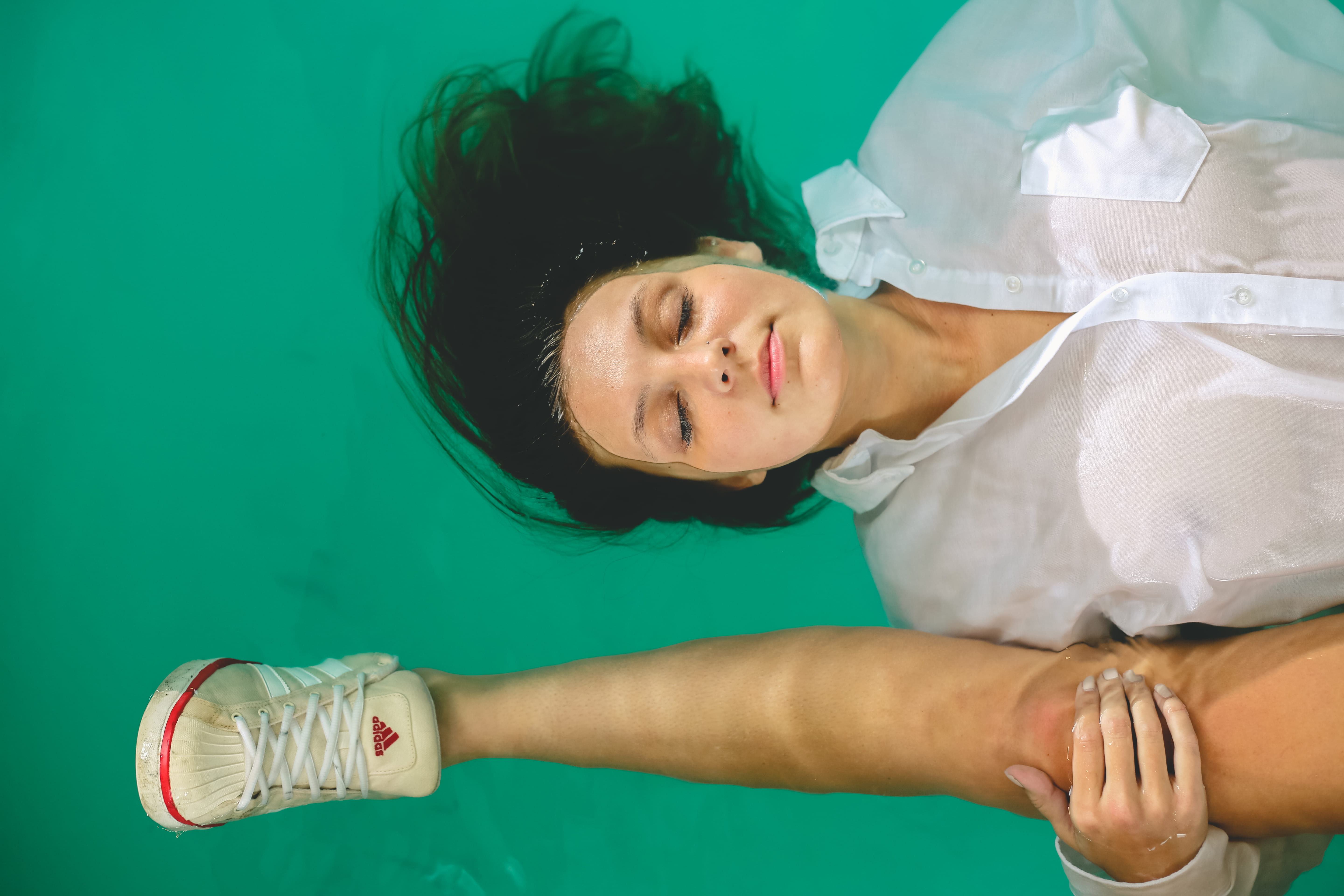 lying down, adidas, portrait, human limb, wristwatch, studio shot, healthcare and medicine, woman, one person, human arm, human, 5K, front view, pool, HD Wallpaper