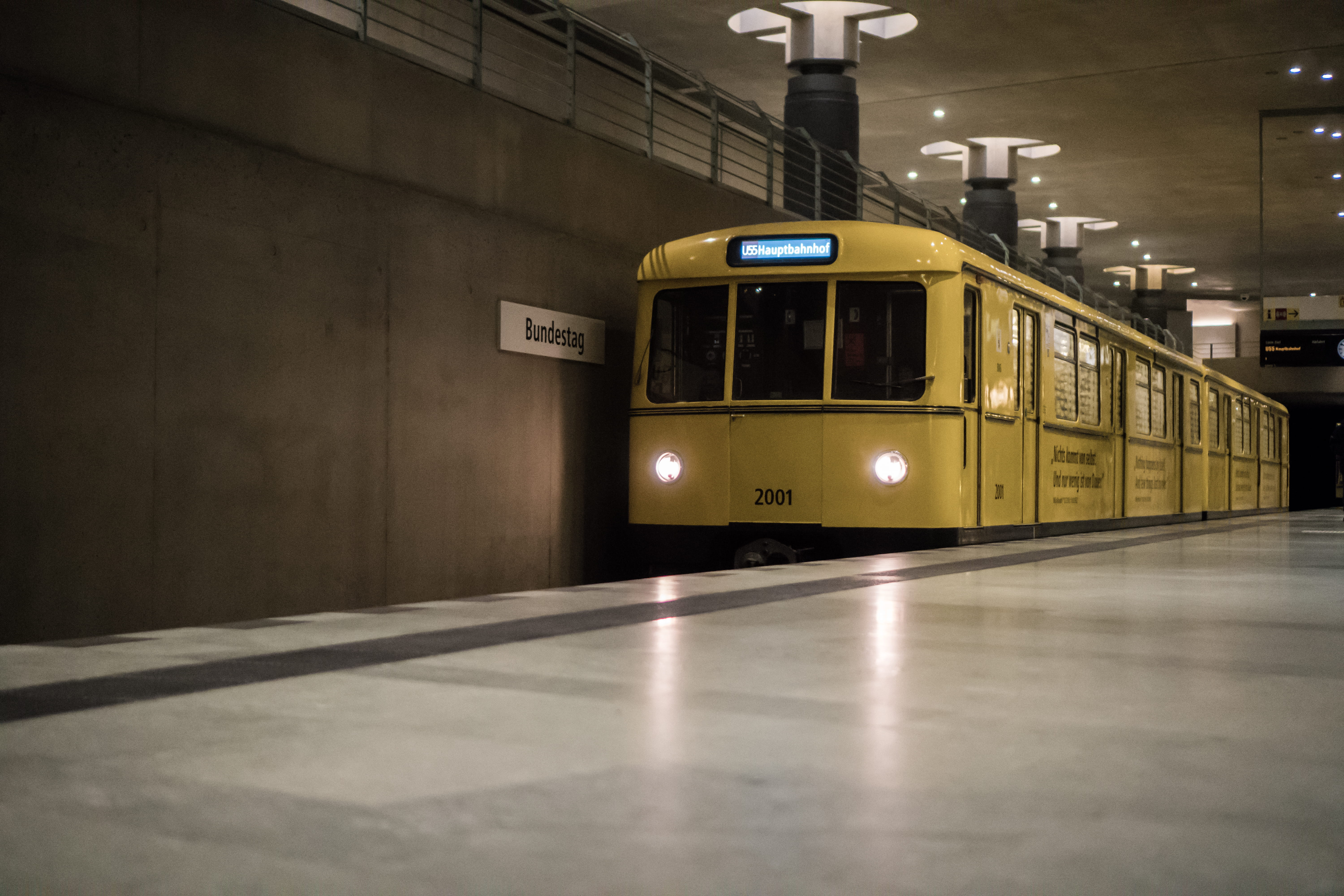 train, station, 5K, subway train, night, public transportation, travel, transportation, light, yellow, electric, architecture, subway station, train - vehicle, HD Wallpaper
