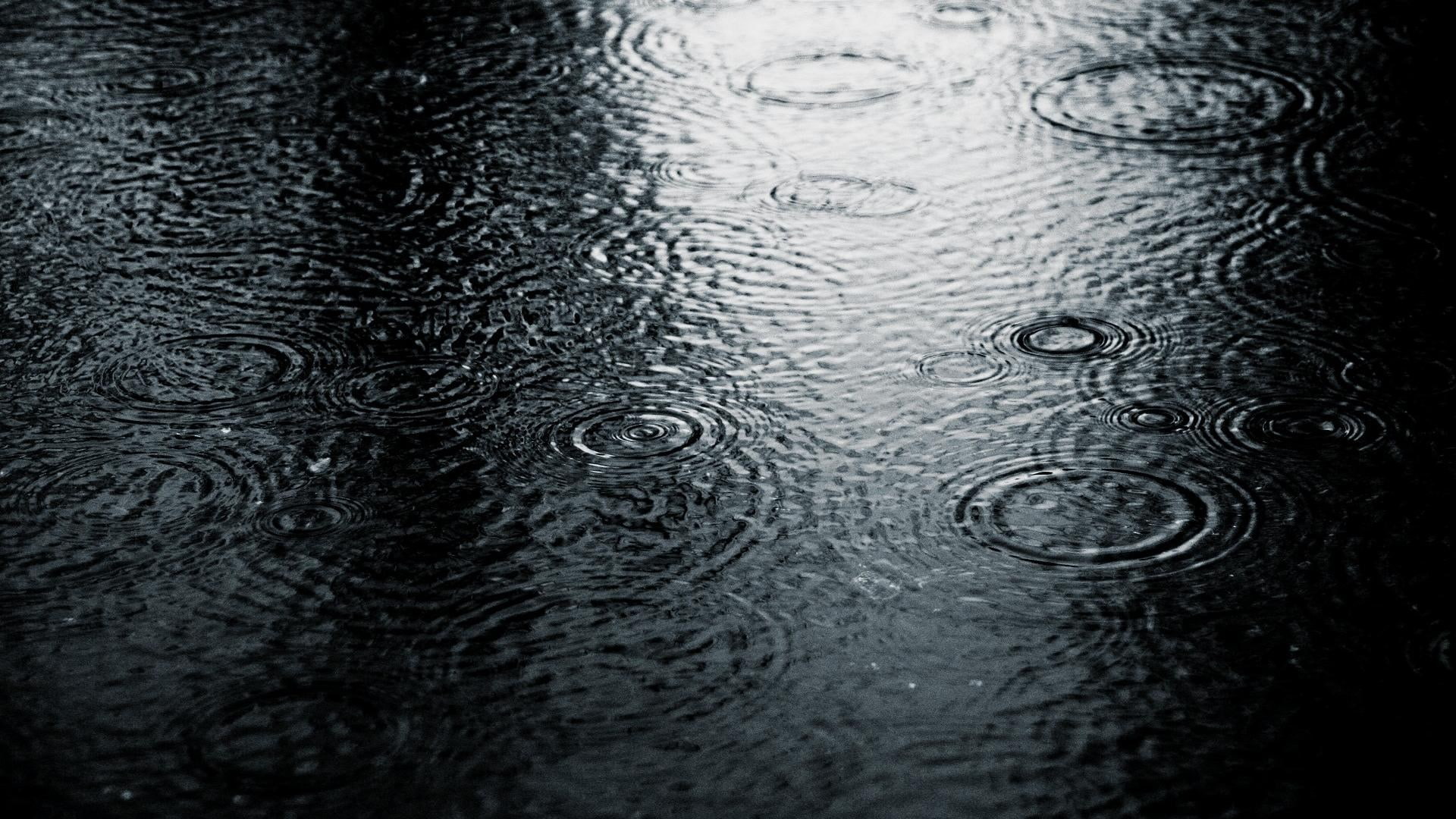 wet, shape, concentric, geometric shape, no people, raindrop, textured, nature, rain, drop, pattern, backgrounds, full frame, day, rainy season, water, HD Wallpaper