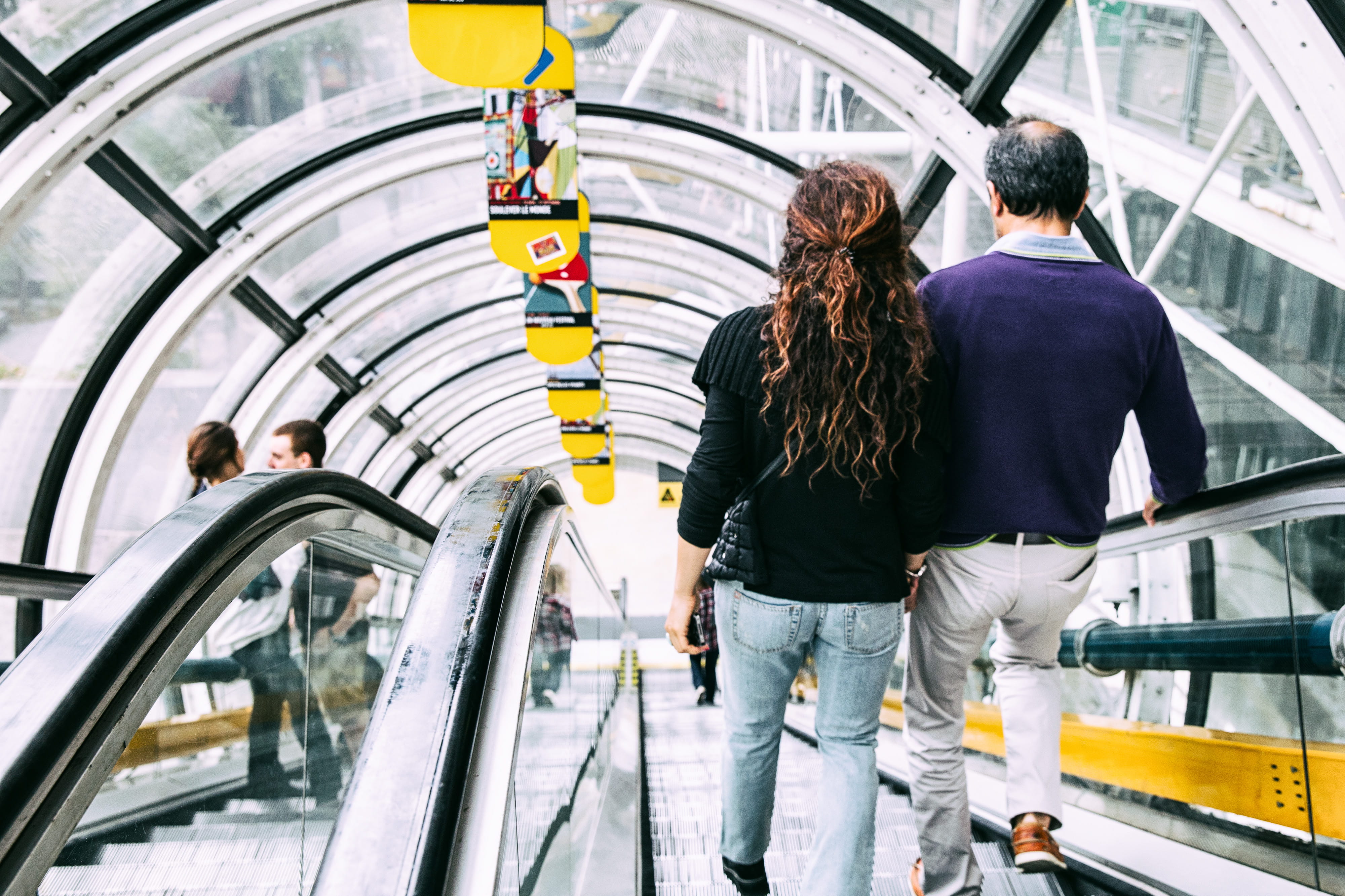 men, couple - relationship, modern, built structure, motion, Canon 6D, France, full length, on the move, Image, uK, People, centre, city, pompidou, rear view, HD Wallpaper
