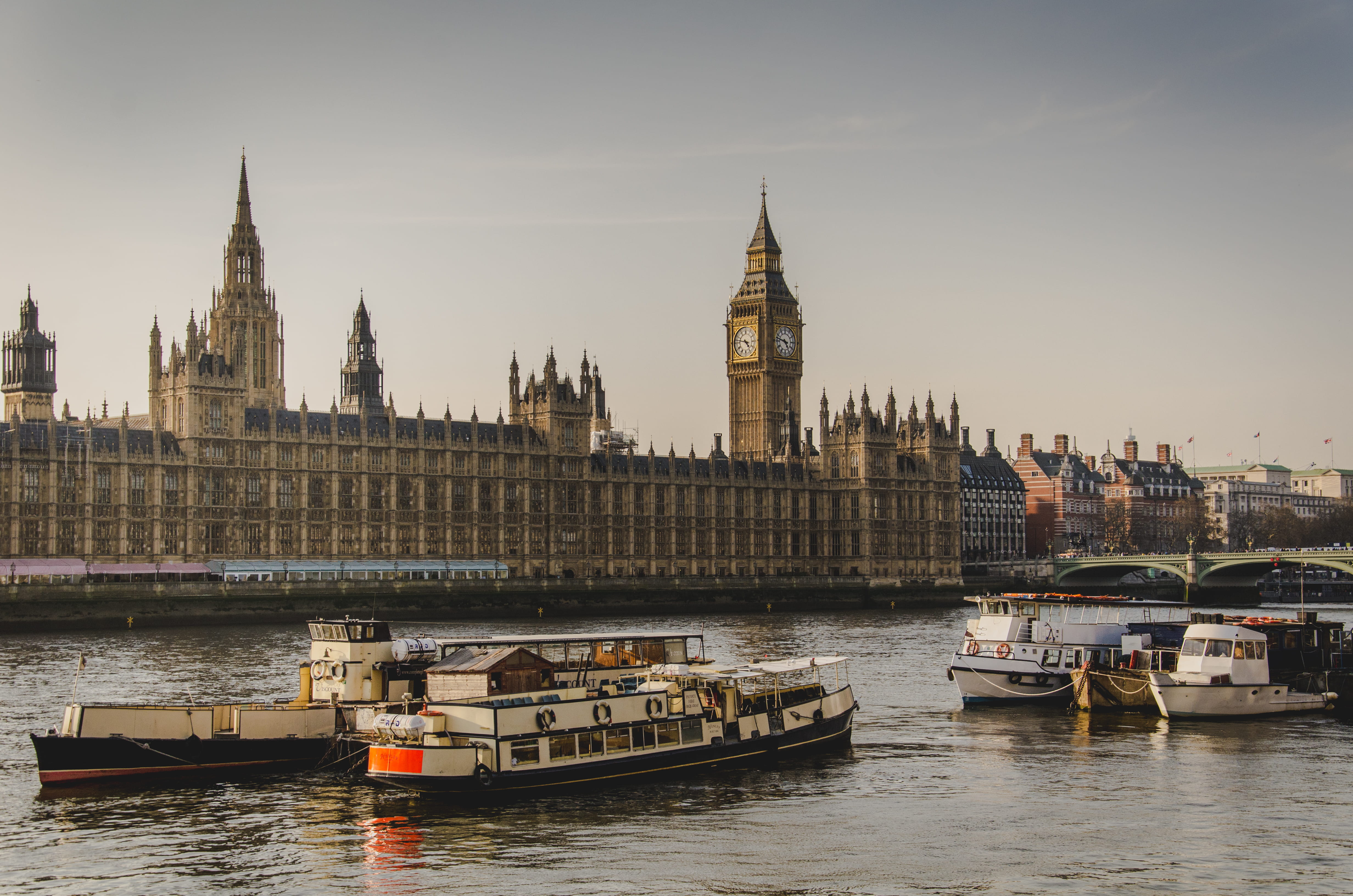 architecture, government, four, ben, built structure, traveling, boats, travel, nature, 4K, travel destinations, city, passenger craft, mode of transportation, HD Wallpaper