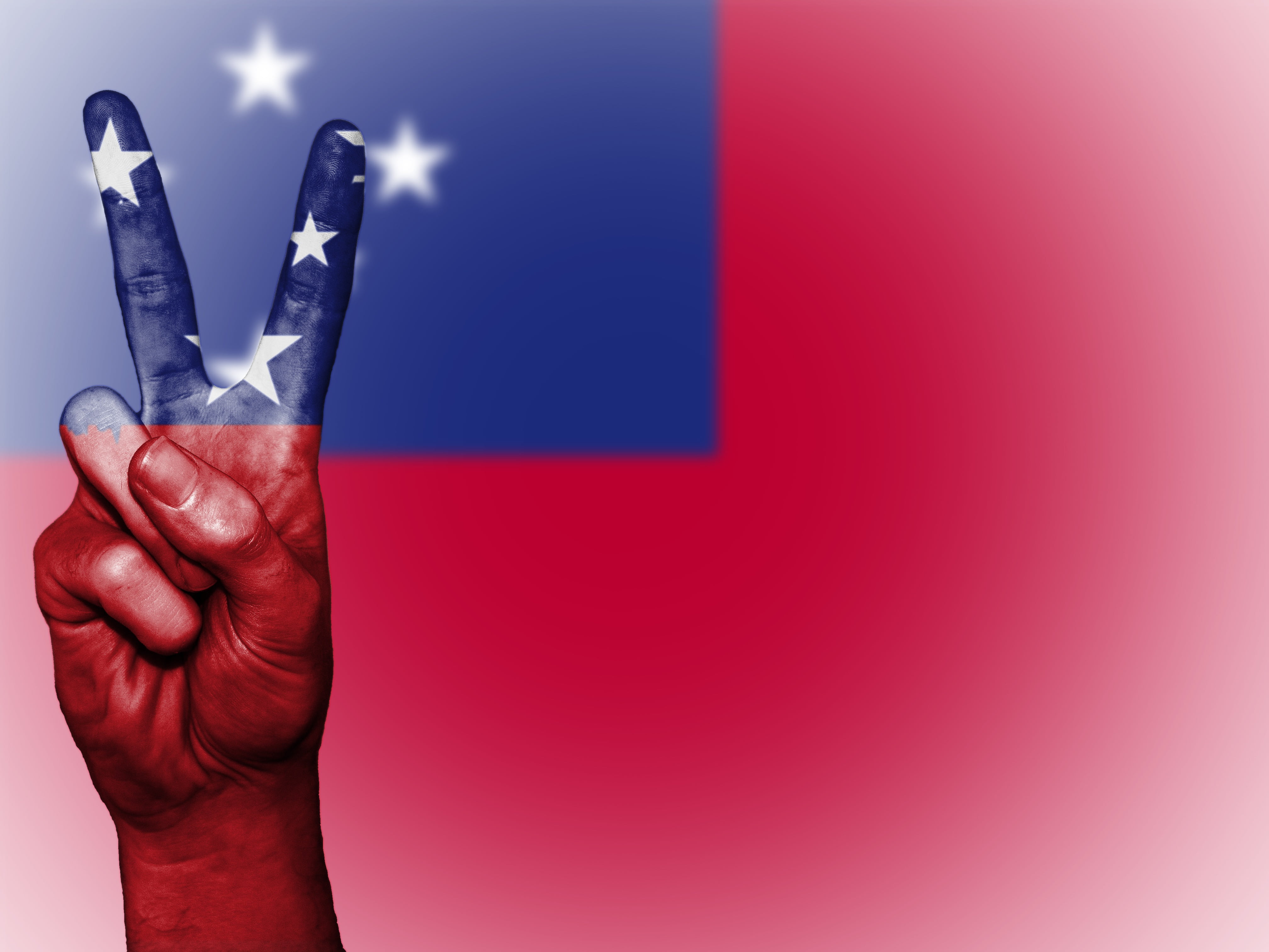 flag, blue, human finger, symbol, colored background, country, travel, banner, one person, nation, human hand, aggression, hand, human limb, 4K, security, HD Wallpaper