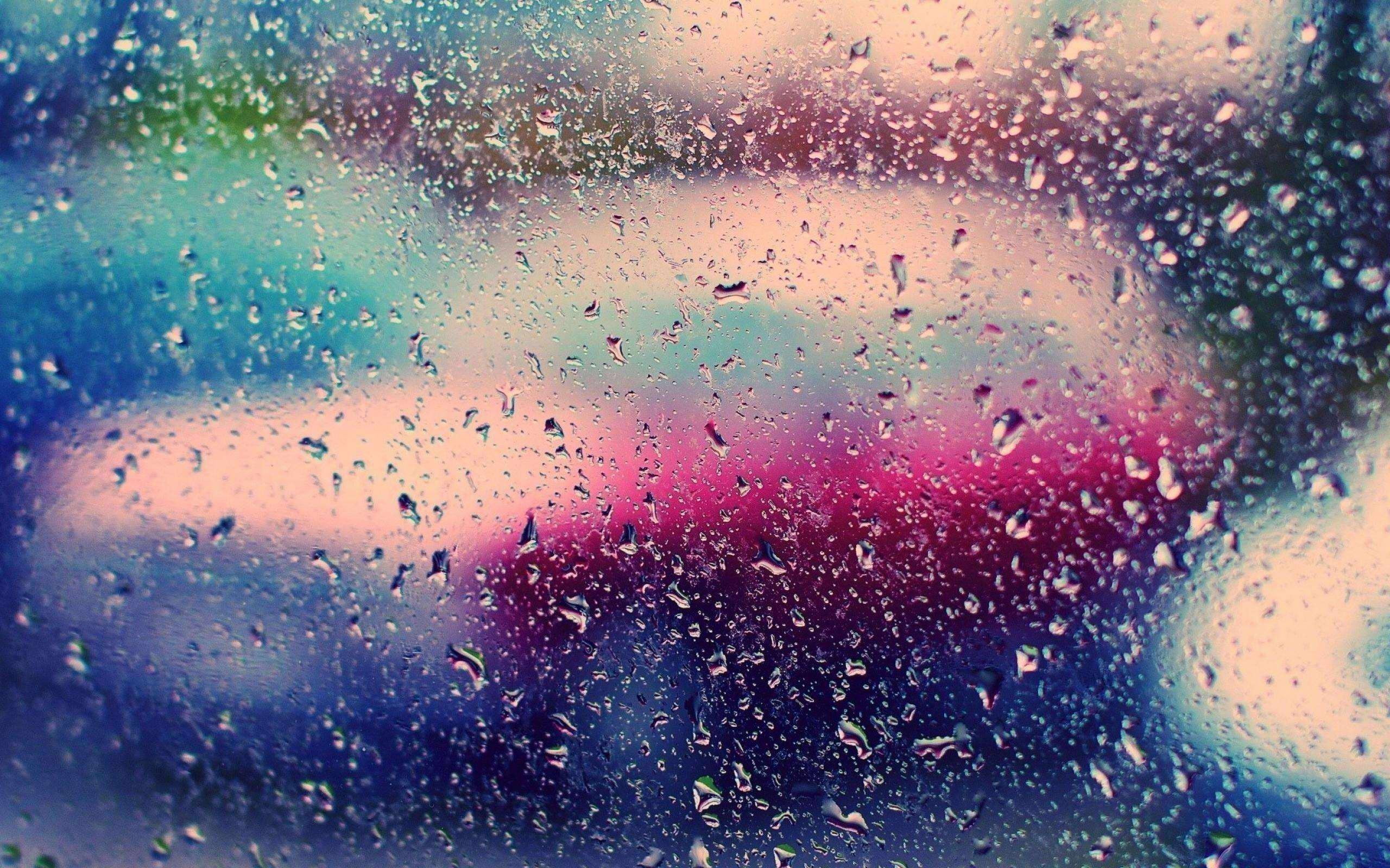 indoors, city, one person, day, windshield, rain, abstract, weather, 2K, nature, defocused, blue, focus on foreground, street, backgrounds, drop, storm, HD Wallpaper