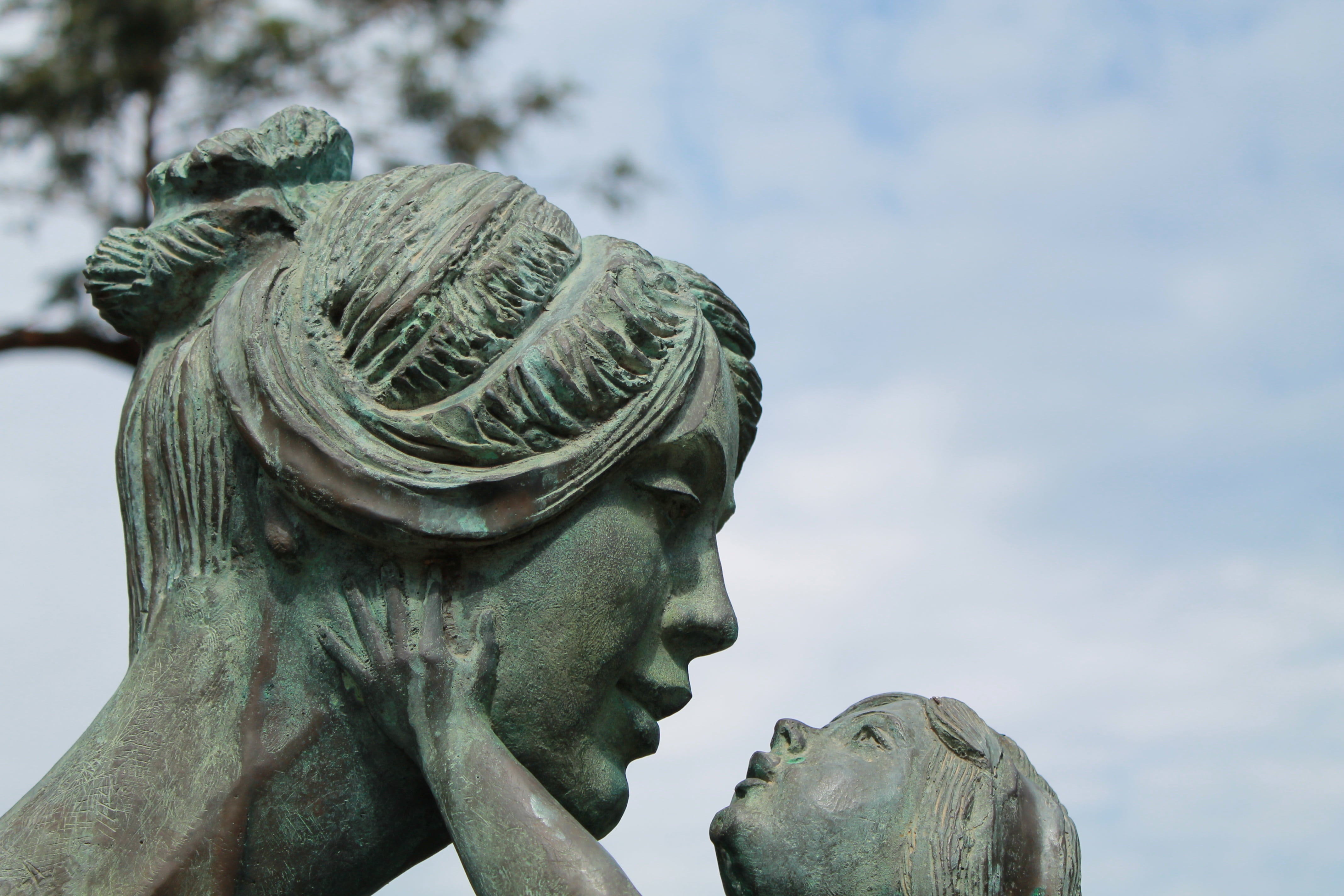 representation, child, no people, statue, history, architecture, angel, art and craft, the past, sky, figure, creativity, close-up, joy, family, cohesion, HD Wallpaper