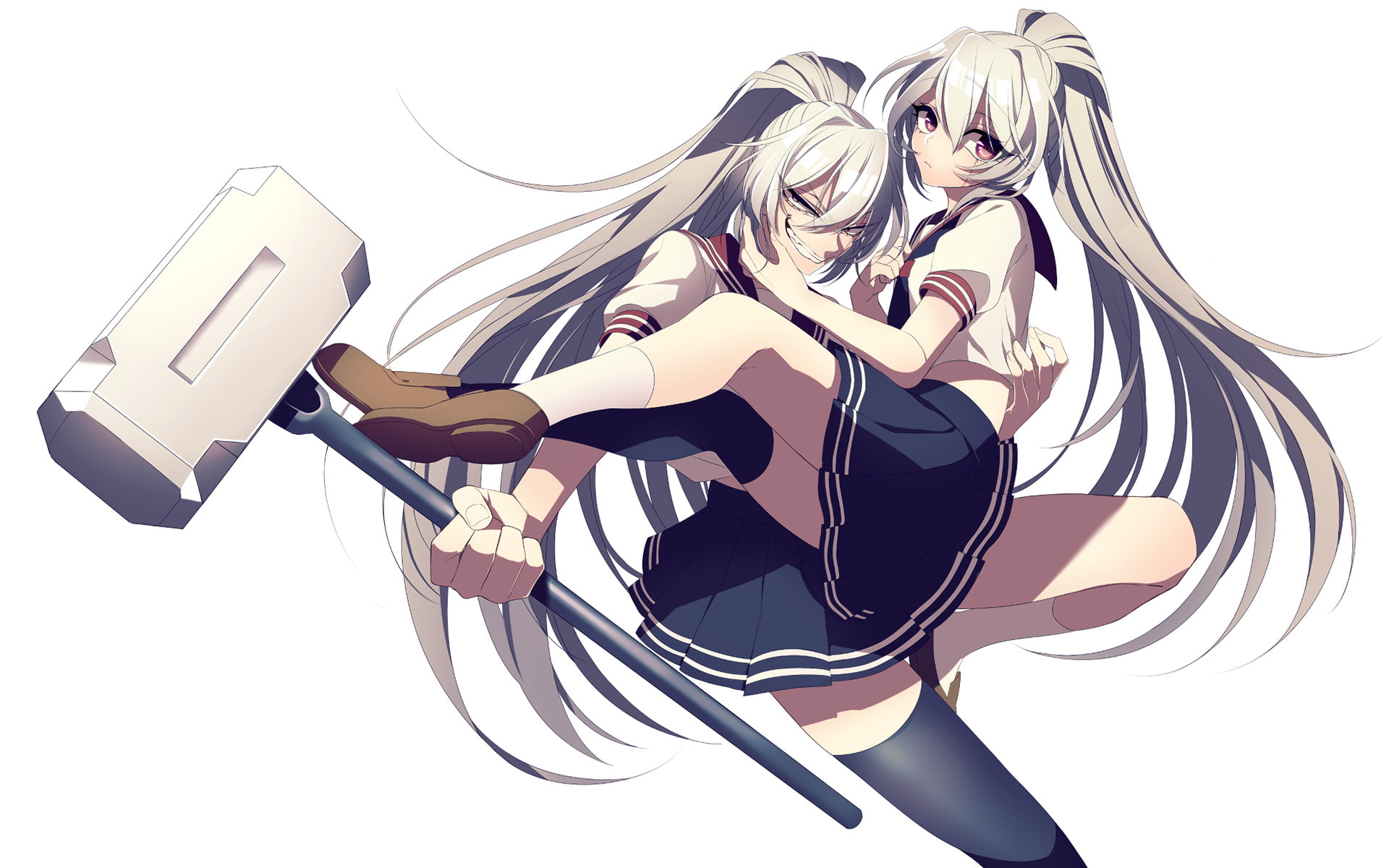 1080P, Shinya Banba, Anime, Riddle Story of Devil, Akuma no Riddle, Mahiru Banba, HD Wallpaper