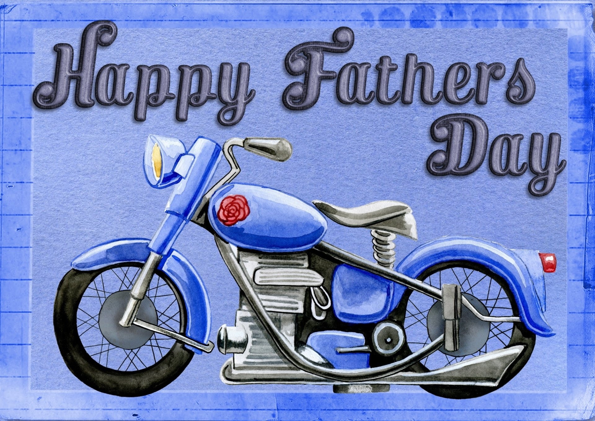 Holiday, Fathers Day, Motorcycle, Card, 1080P, HD Wallpaper