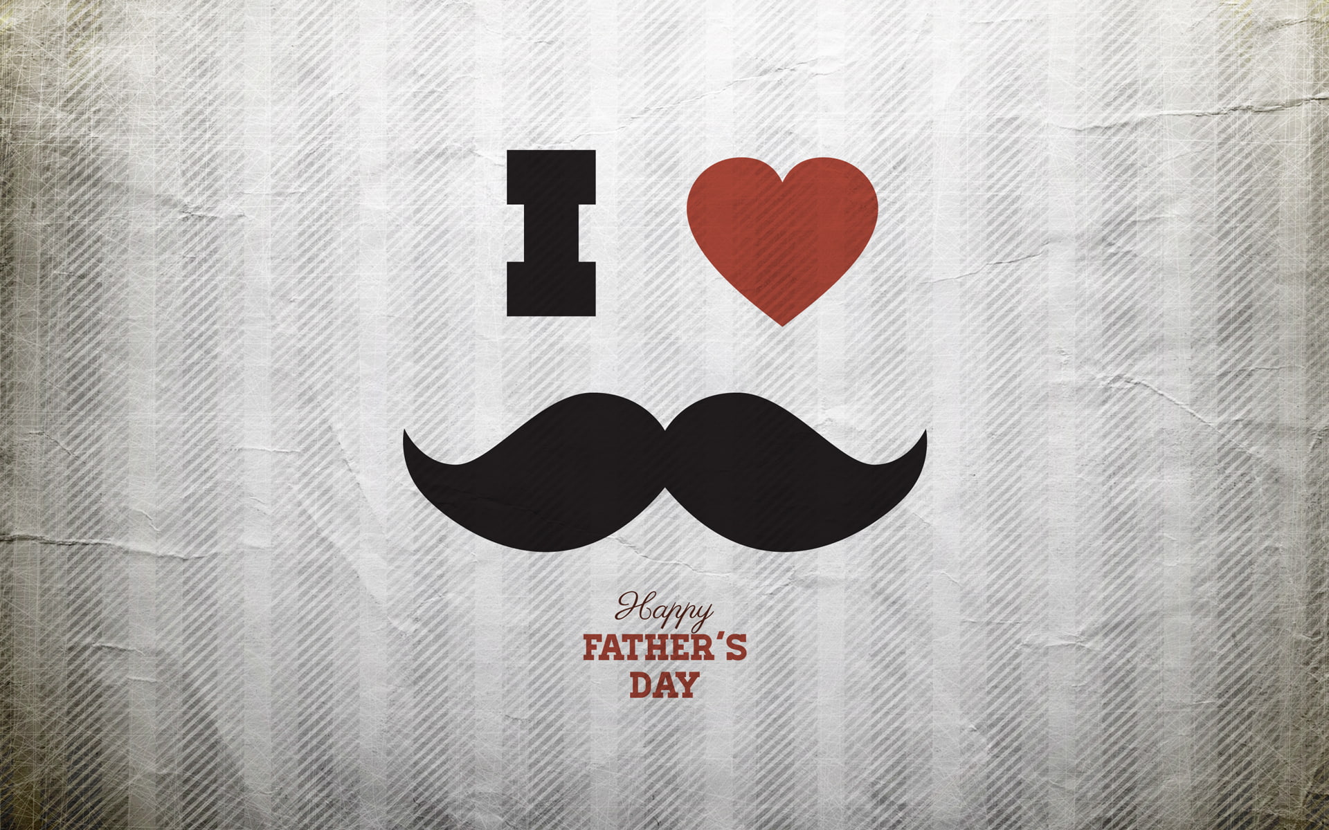 mustache, father s, heart, day, 1080P, father, HD Wallpaper